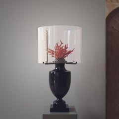 Coralli Touch Lamp, Black & Red