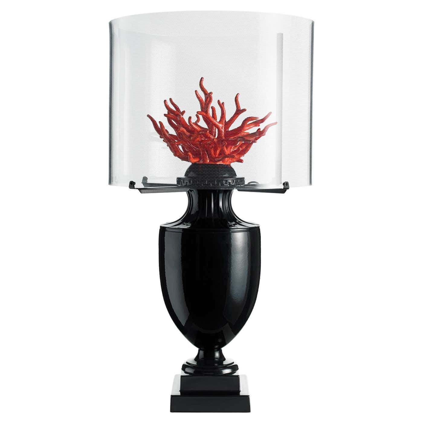 Coralli Touch Lamp, Black and Red For Sale at 1stDibs | red touch lamp