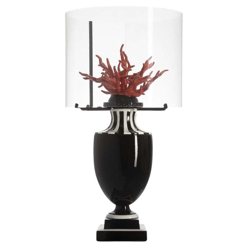 Coralli Touch Lamp, Black and Red For Sale at 1stDibs | red touch lamp