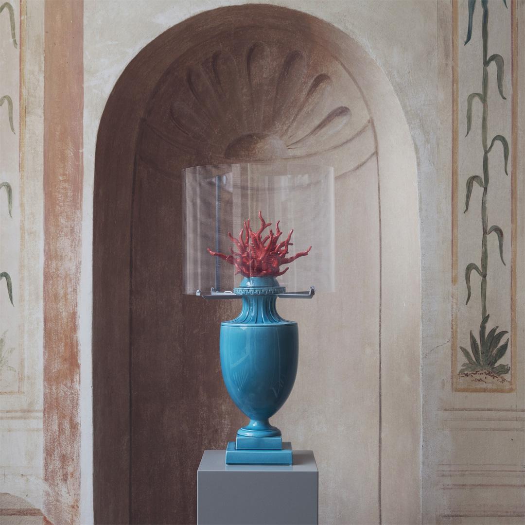 Lampe à touches Coralli, turquoise et rouge Neuf - En vente à Mantova, MN