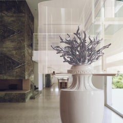 Lampe à touches Coralli, blanc et argent