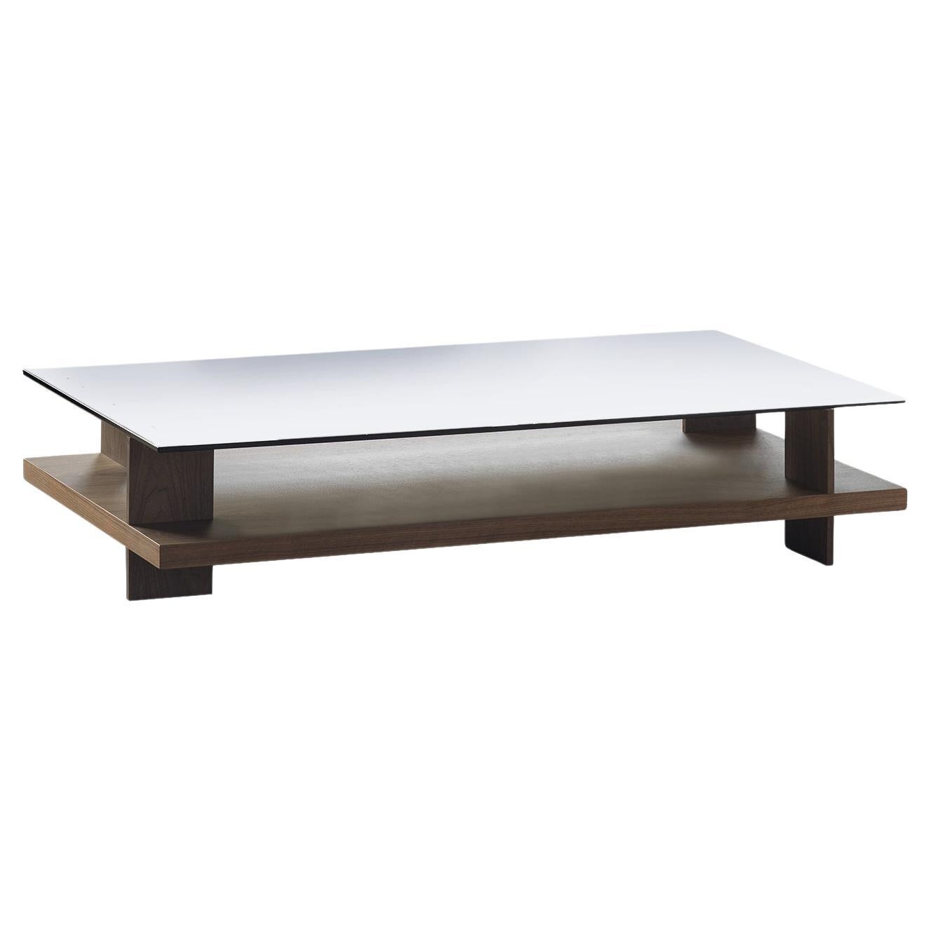 Corallo Rectangular Coffee Table Clear Glass By Fabio Rebosio For Sale