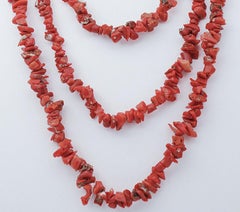 Coral, Multi-Strands Necklace
