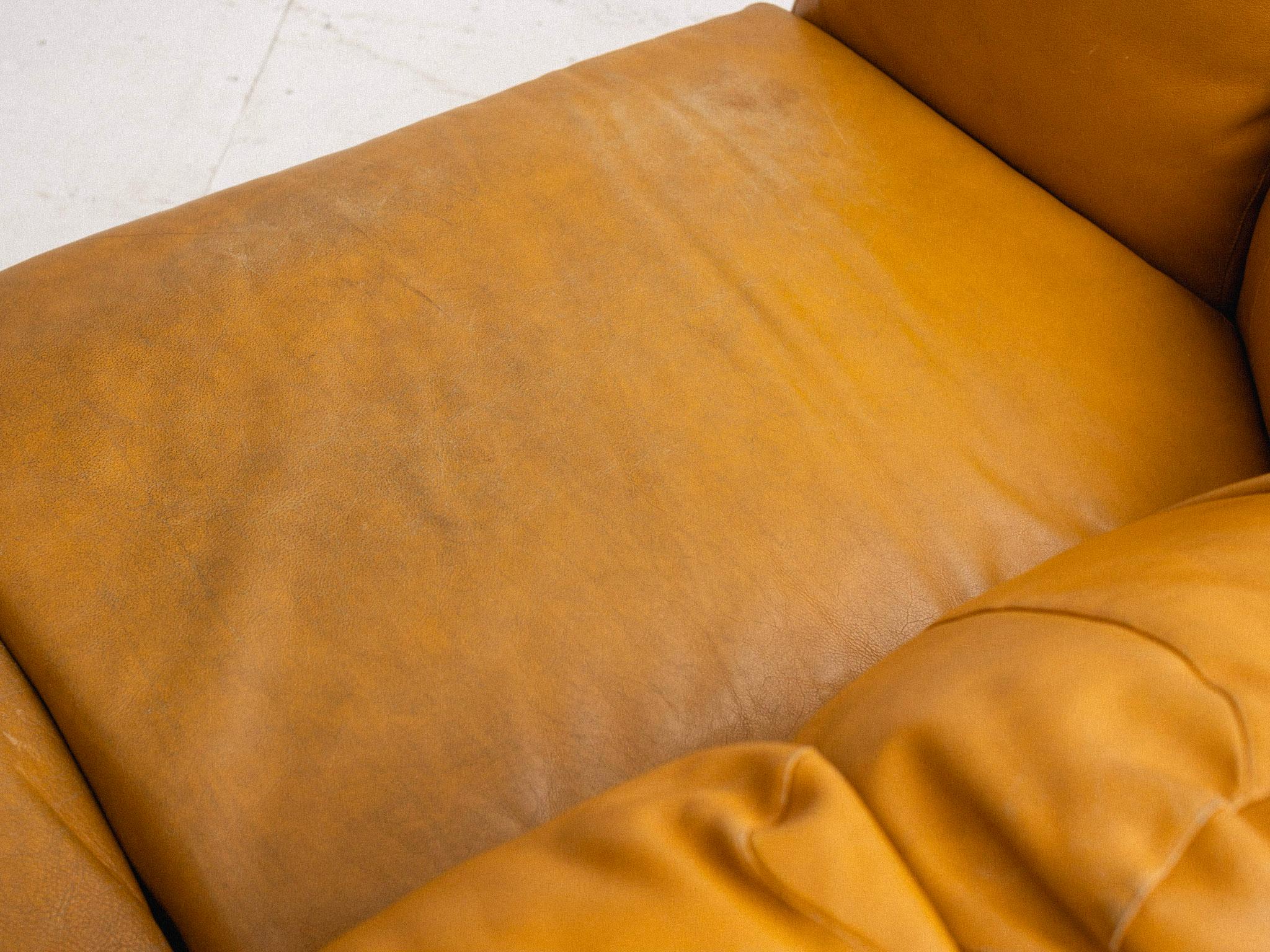 'Corbeille' Leather Sofa by Francesco Binfare for Edra 7