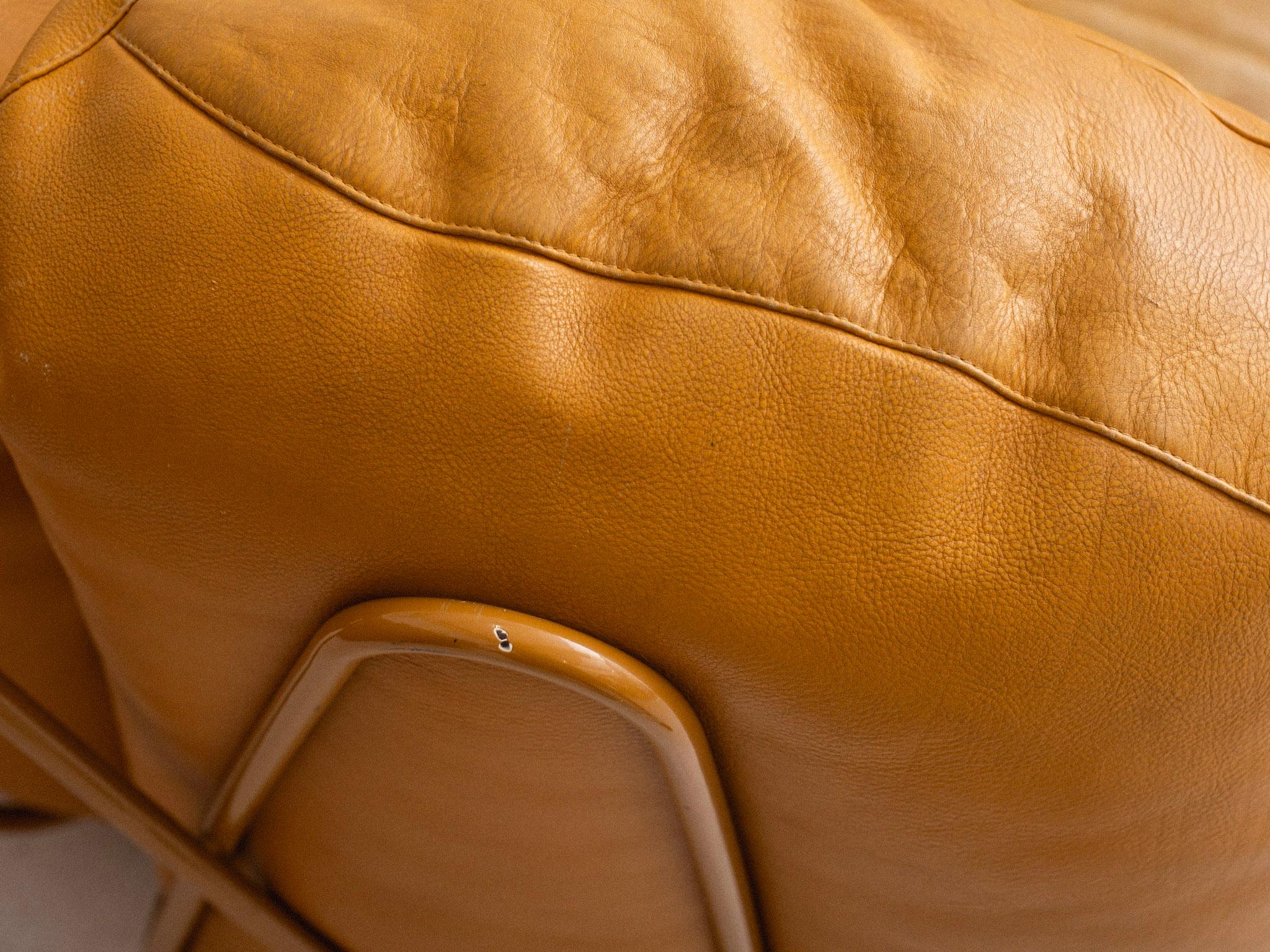 Italian 'Corbeille' Leather Sofa by Francesco Binfare for Edra