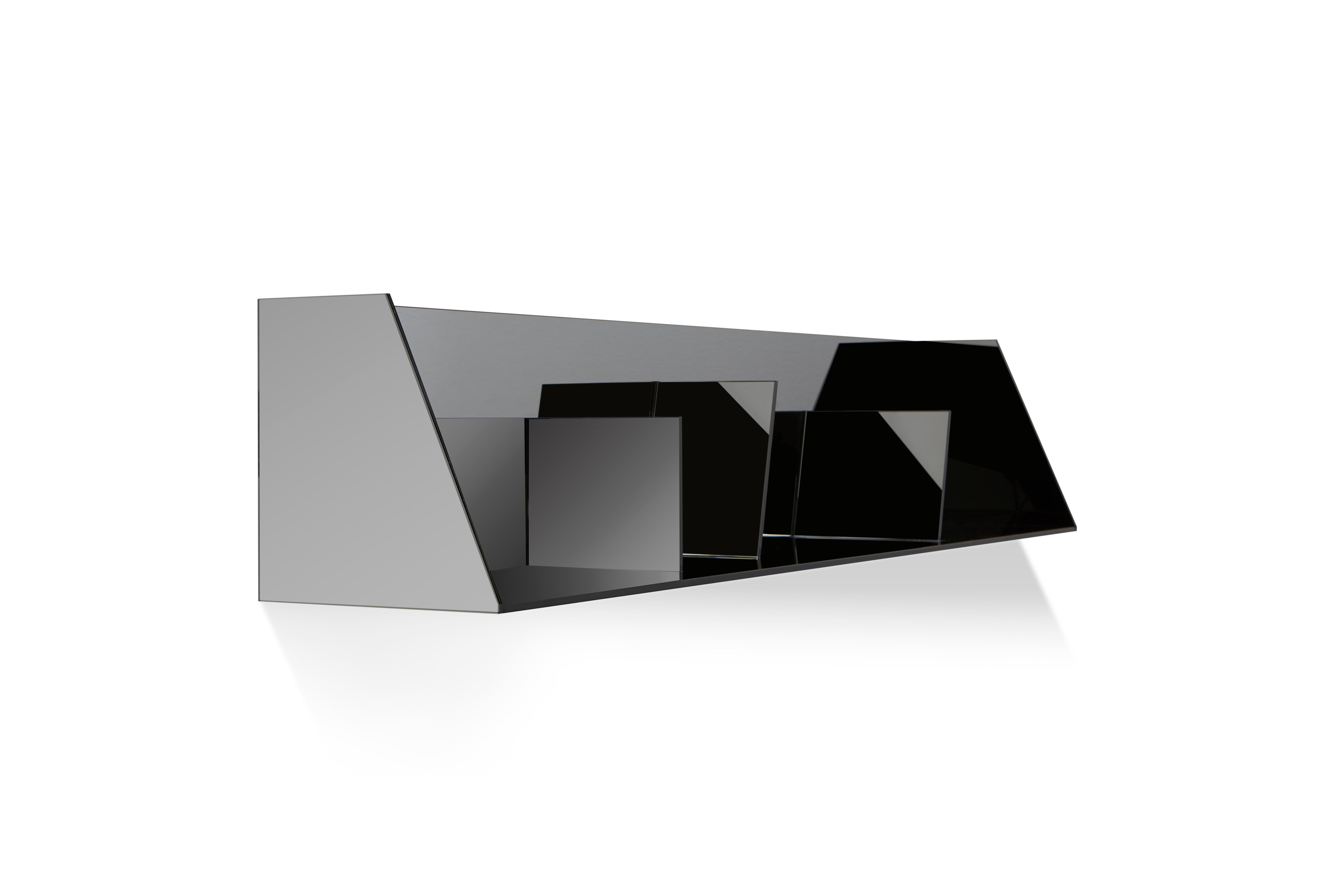 Modern Corbel Glass Shelf by Mentemano