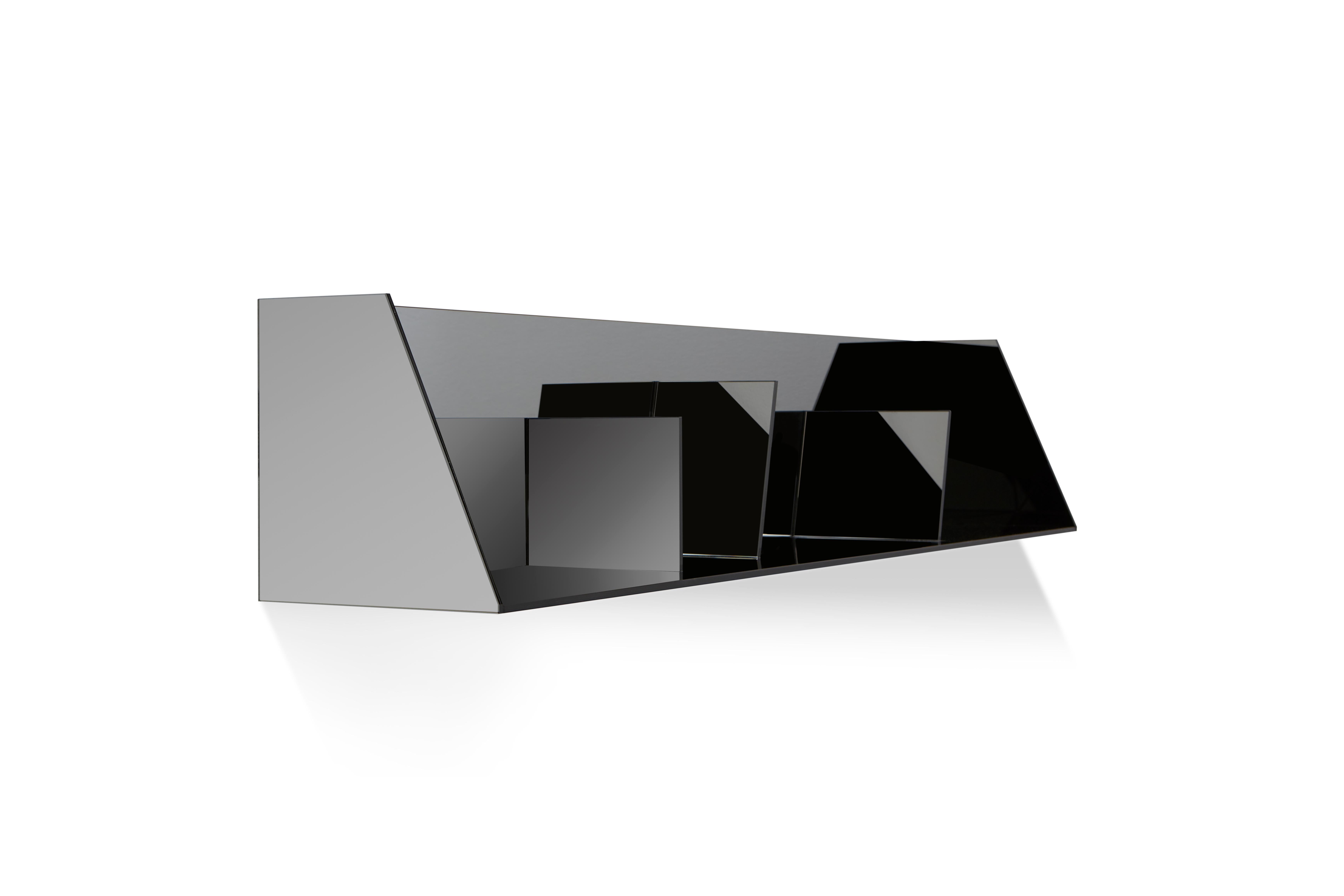 Modern Corbel Glass Shelf by Mentemano For Sale