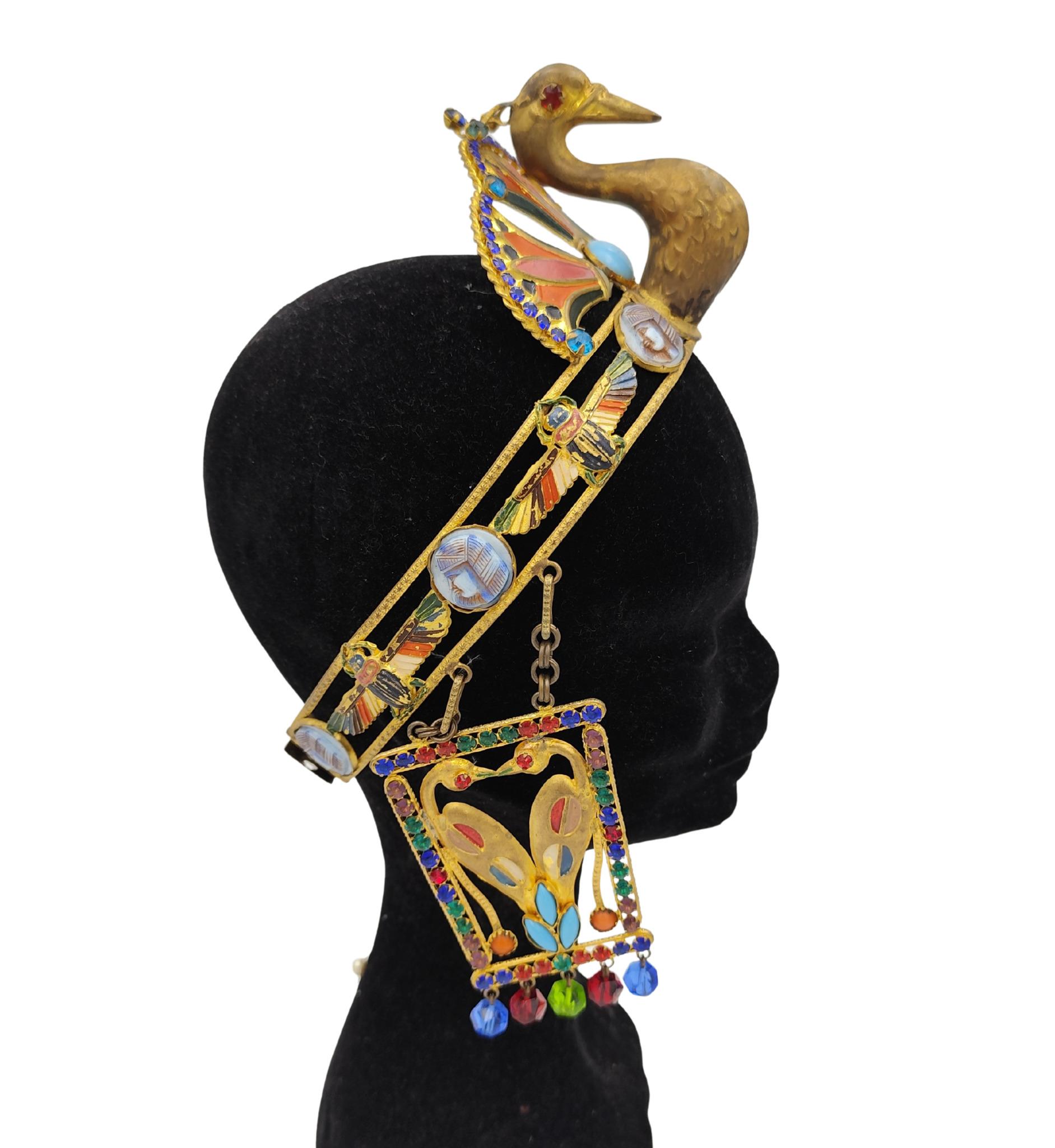 Femenino o masculino Conjunto de joyas de cuentas esmaltadas de traje de teatro de ópera Corbella Milano en venta