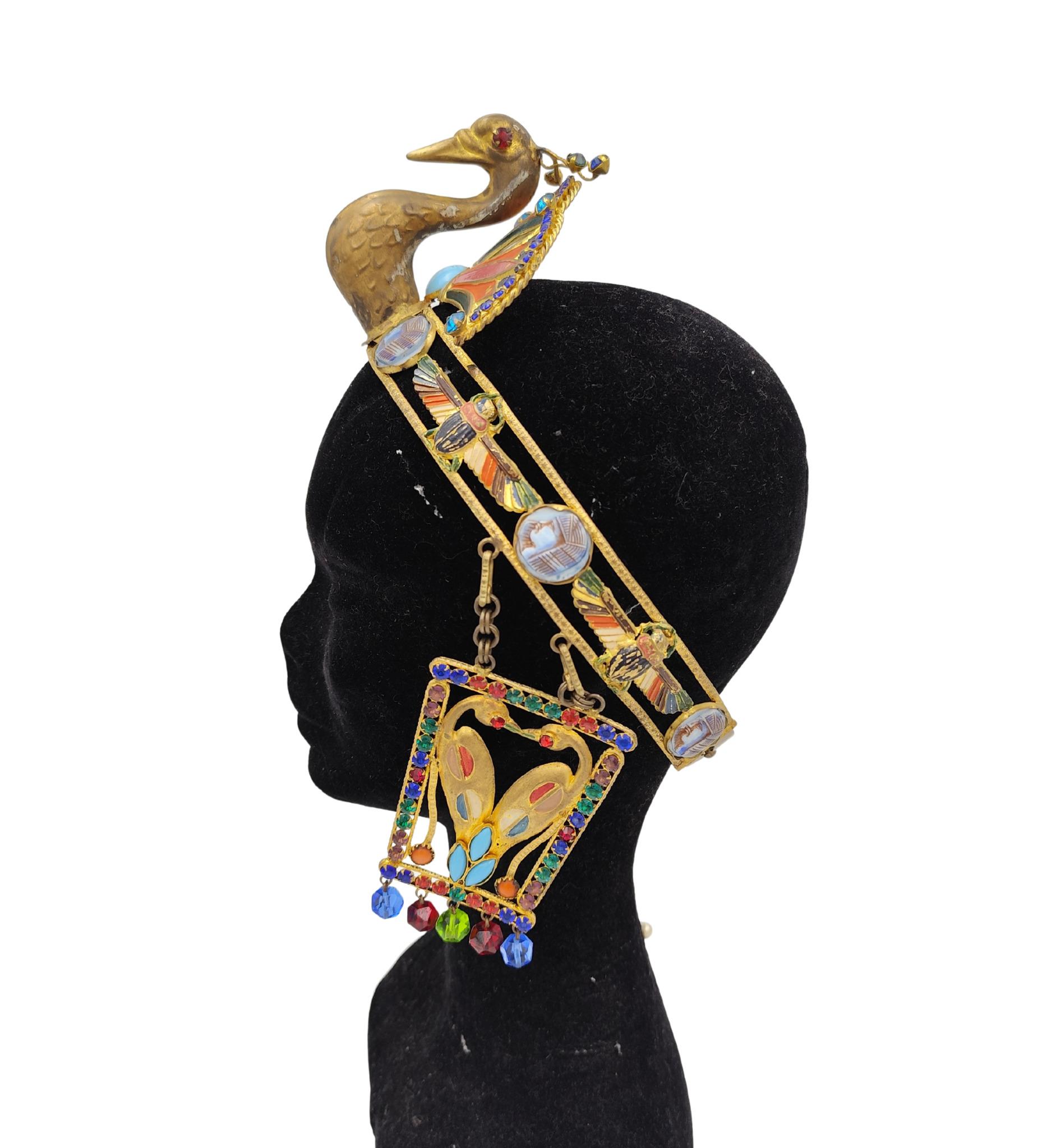 Conjunto de joyas de cuentas esmaltadas de traje de teatro de ópera Corbella Milano en venta 1