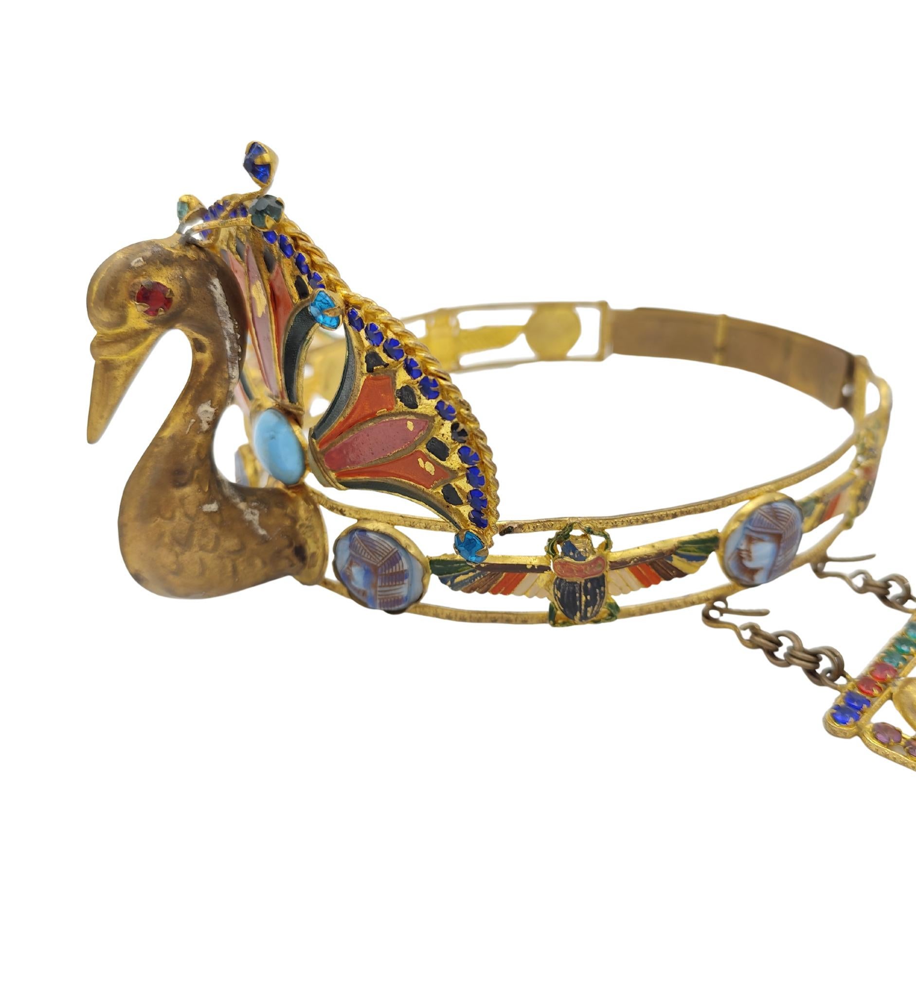 Conjunto de joyas de cuentas esmaltadas de traje de teatro de ópera Corbella Milano en venta 3