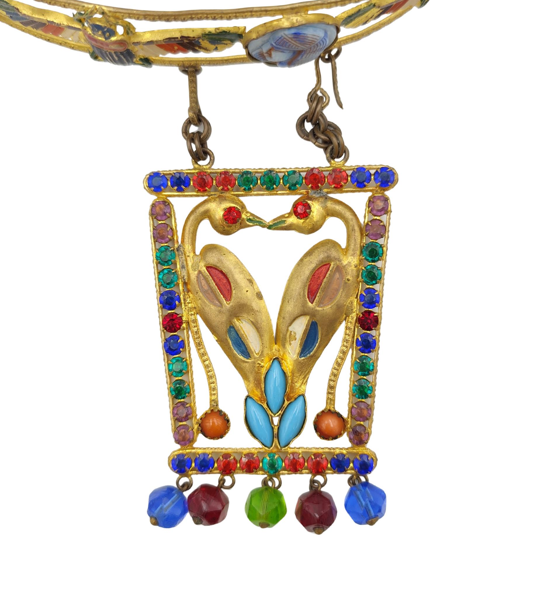 Conjunto de joyas de cuentas esmaltadas de traje de teatro de ópera Corbella Milano en venta 4
