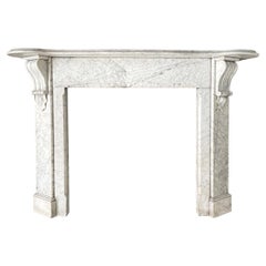 Carrara Marble Fireplace Tools and Chimney Pots