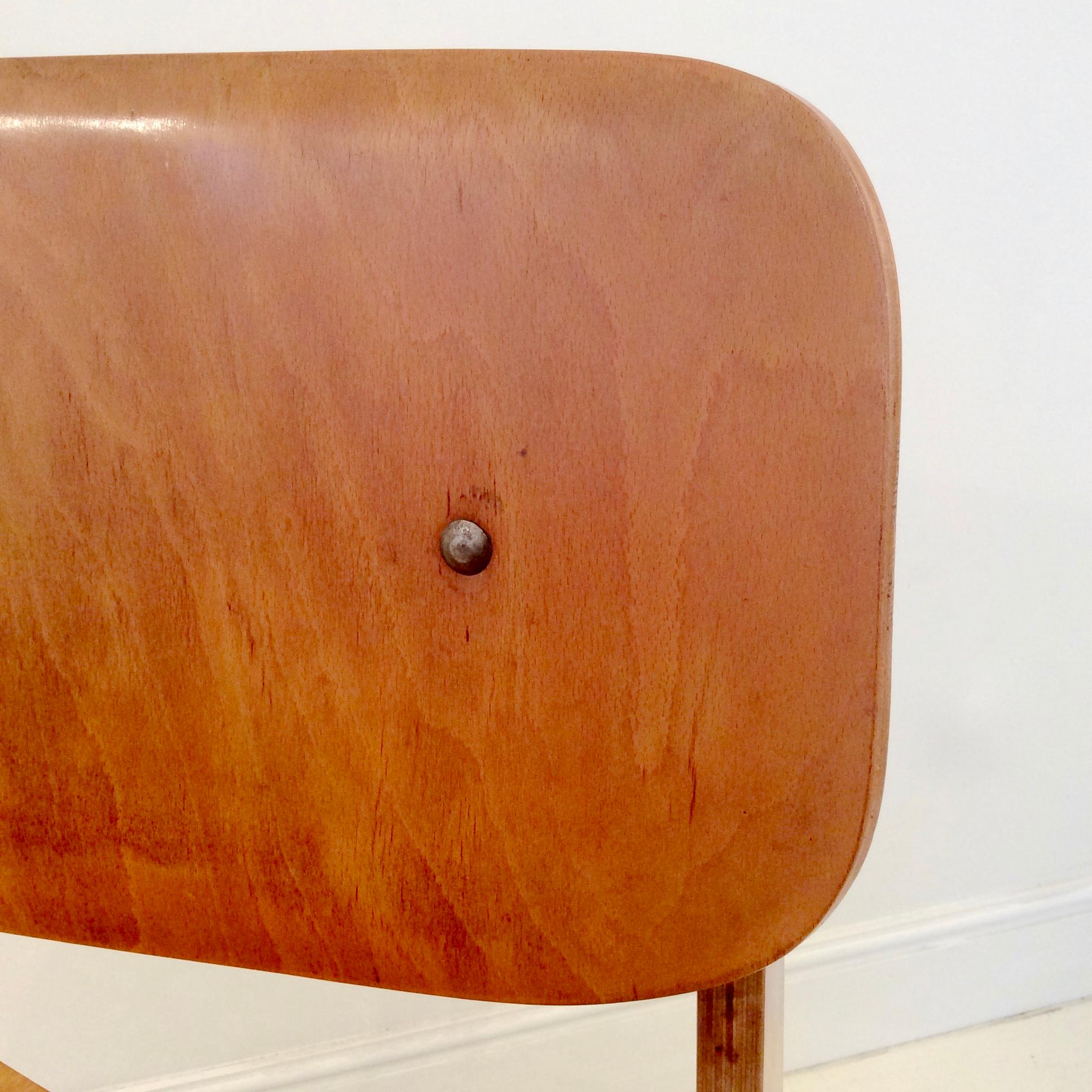 Corbetta Rare Plywood Chair, circa 1956, Italy 2
