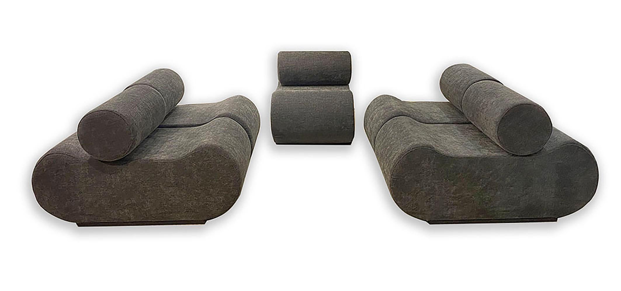 Corbi Grey Sofa - Modular Sofa Corbi Design by Klaus Uredat In Excellent Condition In Saint ouen, FR