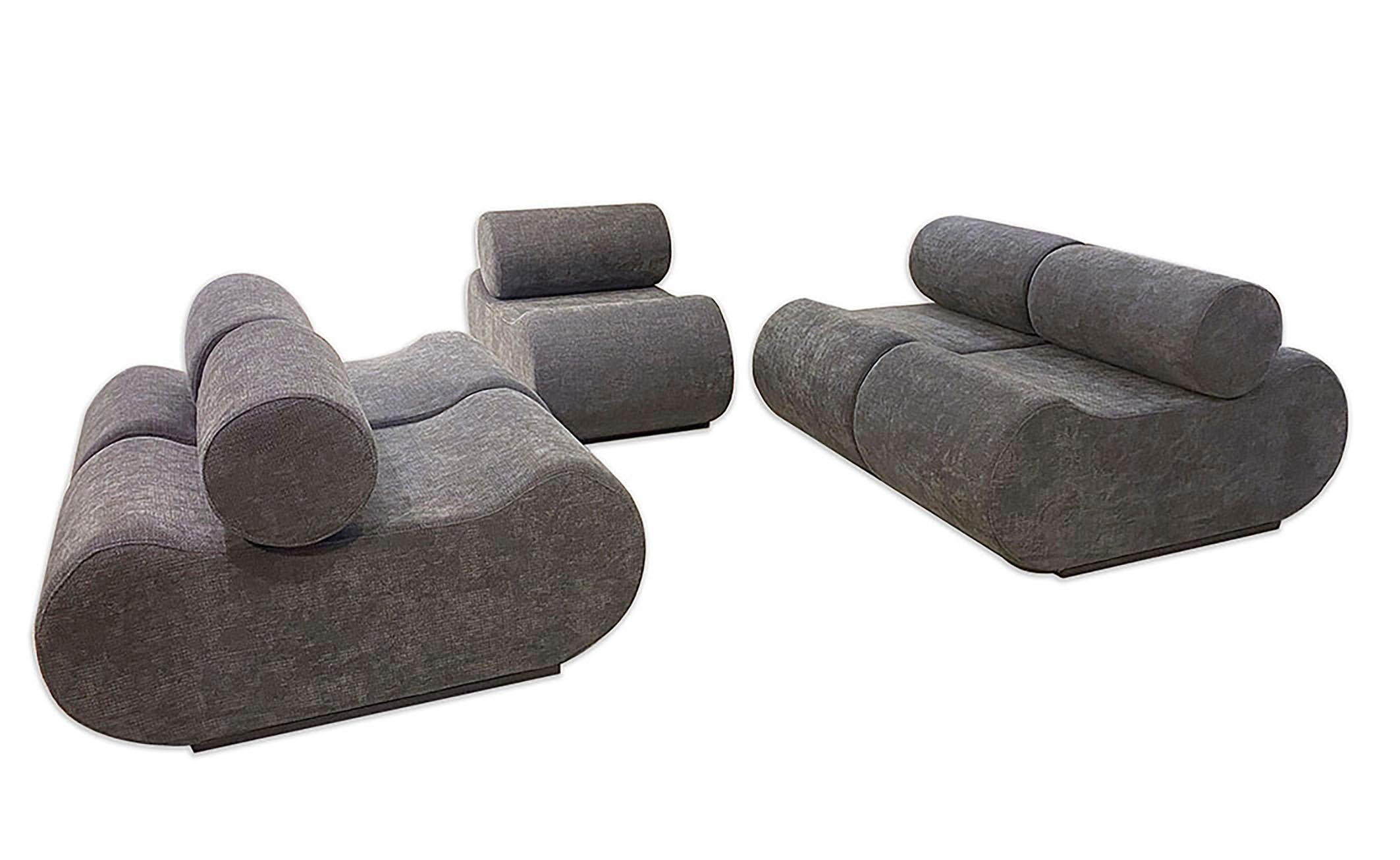 Late 20th Century Corbi Grey Sofa - Modular Sofa Corbi Design by Klaus Uredat