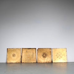Corboda Leather Wall Panels by C.A. Lion Cachet, the Netherlands 1920