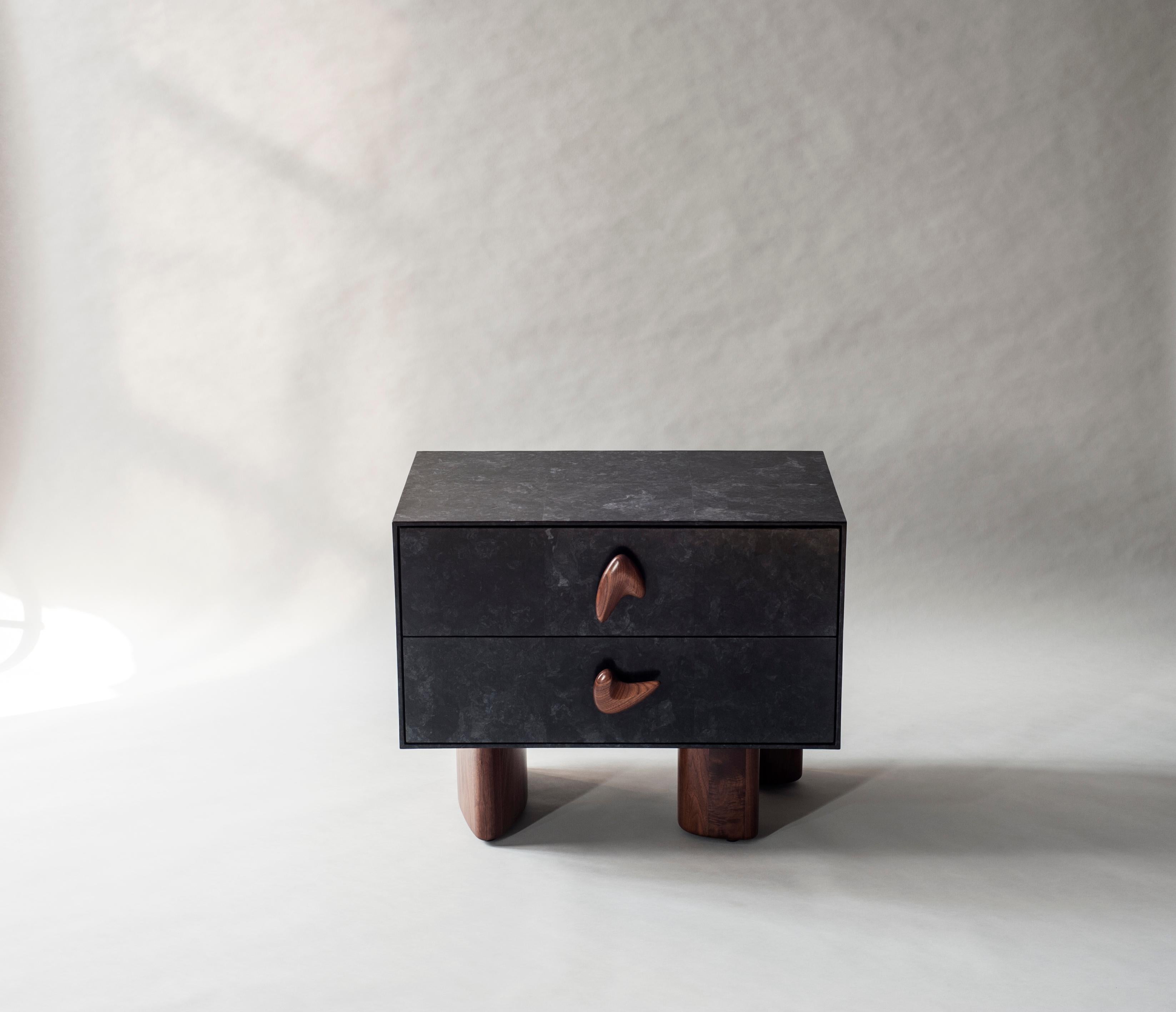 Indian Corbu Bedside Table by DeMuro Das For Sale