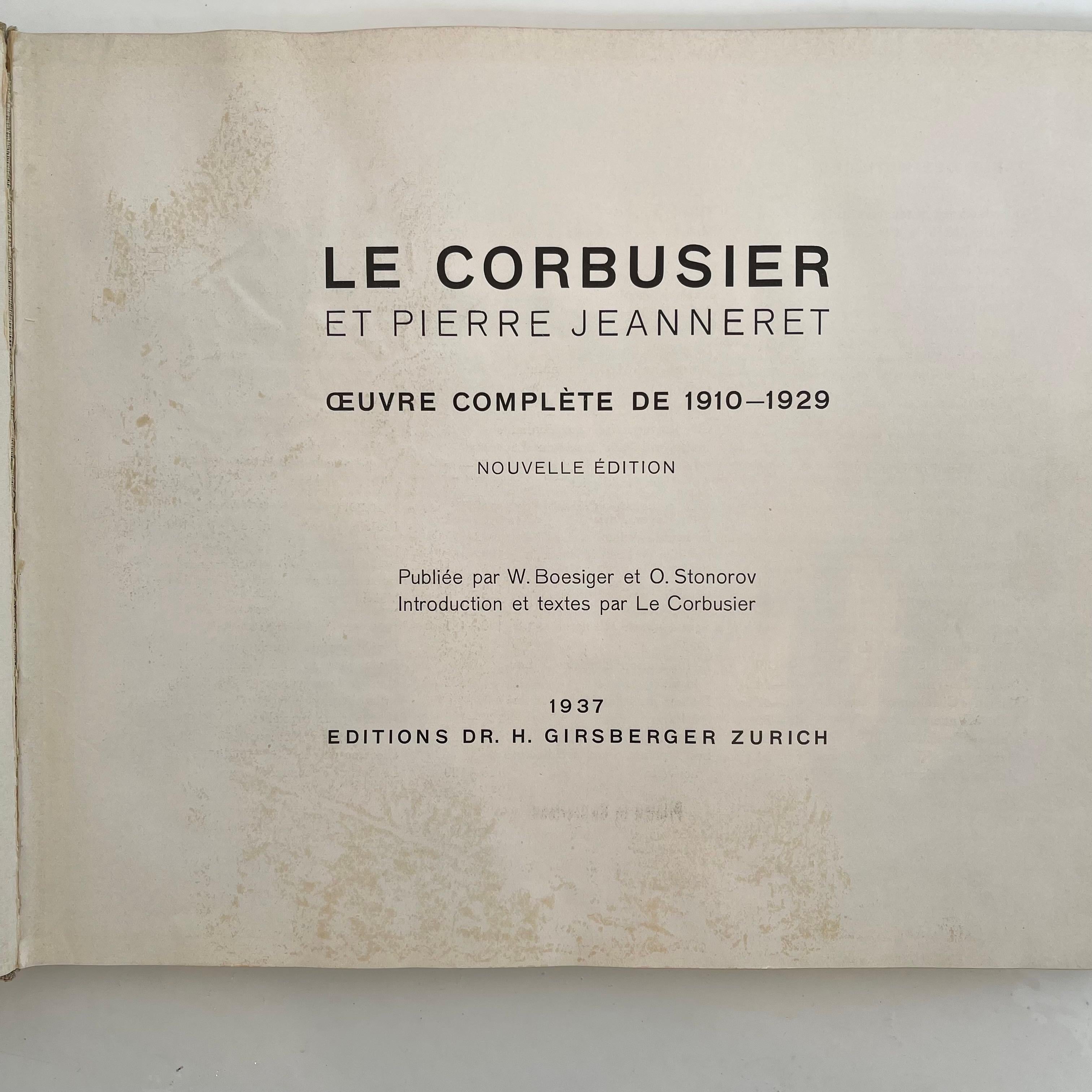 Corbusier, First Edition Book 1937 In Good Condition In Los Angeles, CA