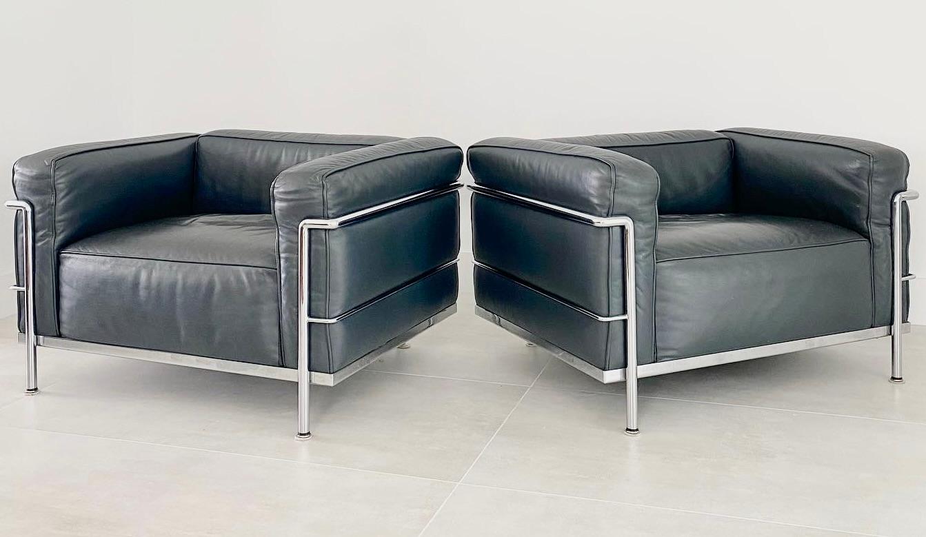 Mid-Century Modern Corbusier LC3 Pair of 