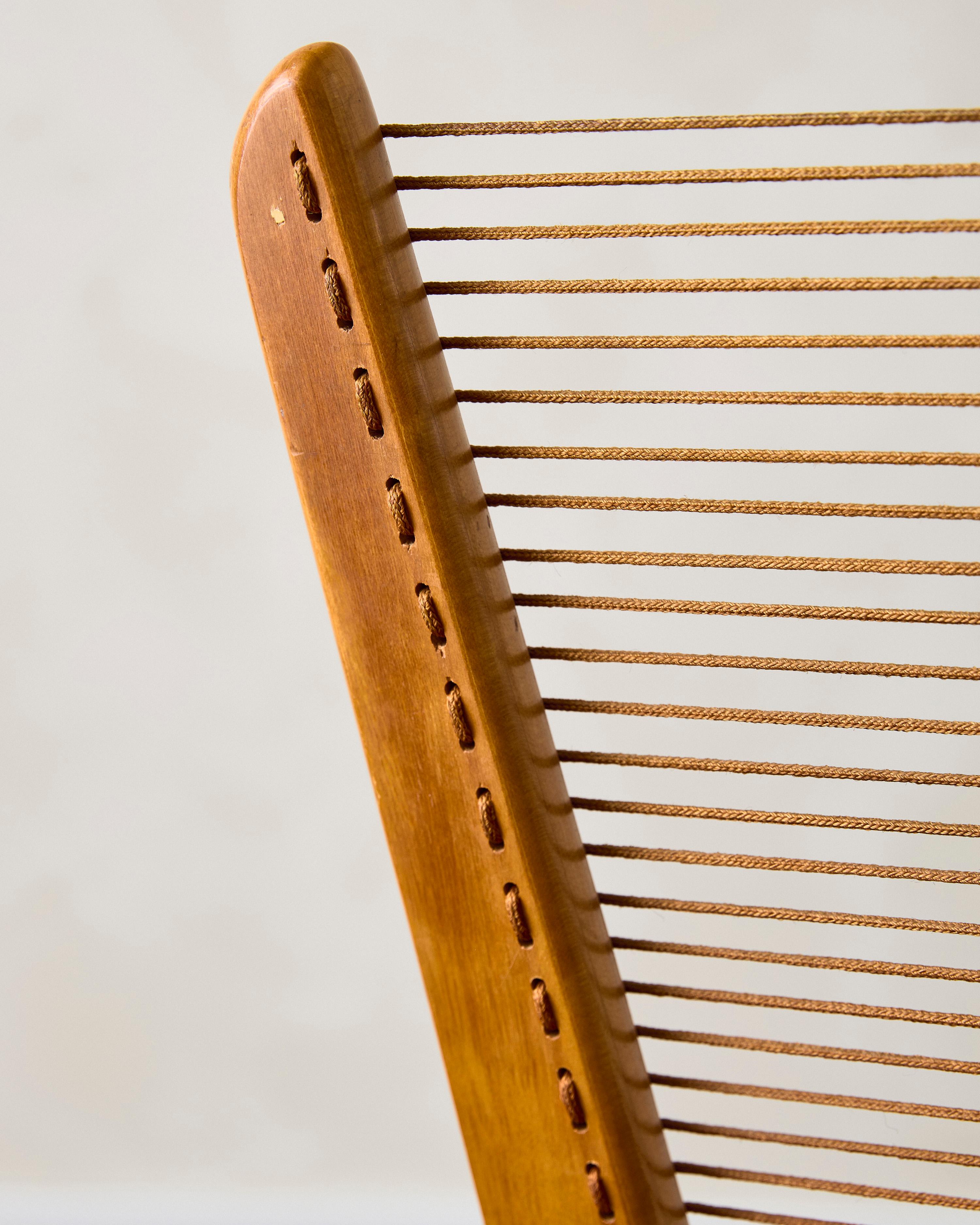 Chaise en cordon de Jacques Guillon C. 1953 en vente 2