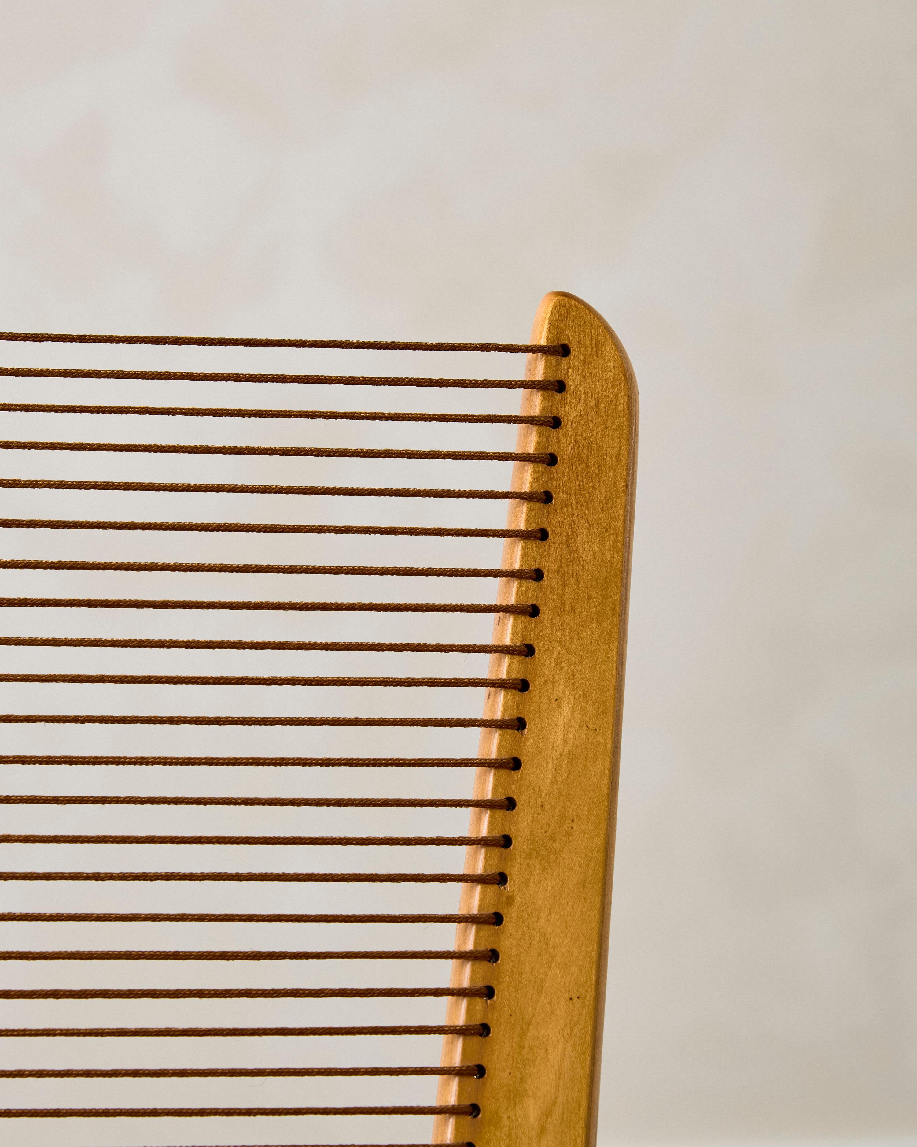 Chaise en cordon de Jacques Guillon C. 1953 Bon état - En vente à New York, NY