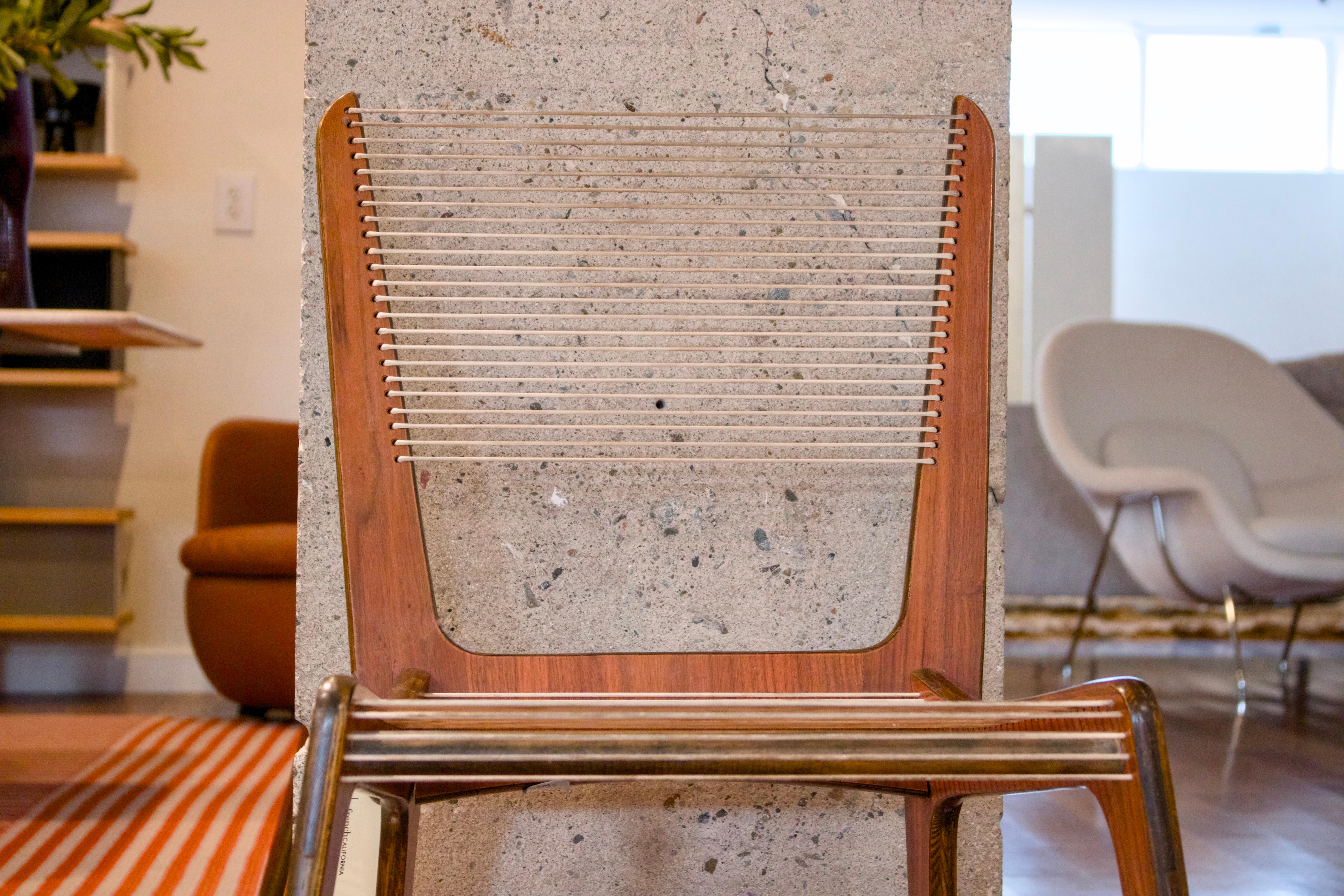 20th Century Cord Chair by Jacques Guillon, set of two For Sale