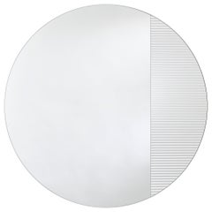 Cord Flutes L Contemporary Wall Mirror by Deknudt Mirrors