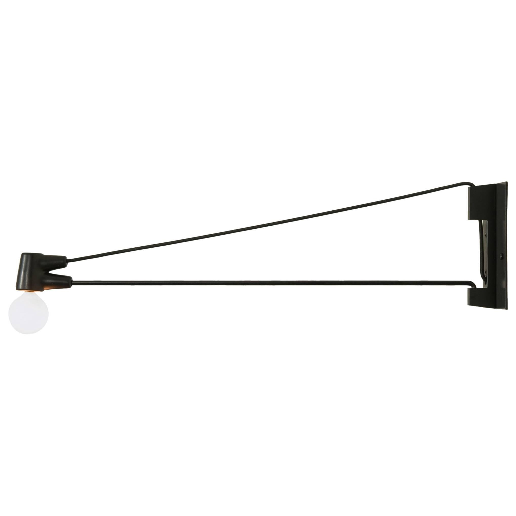 Cord Sconce 24" Black by Ravenhill Studio For Sale