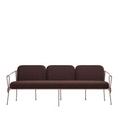 CORDA 3-Seater Brown Iron Outdoor Sofa by Zanellato&Bortotto