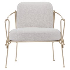 Corda Champagne Iron Outdoor Armchair by Zanellato&Bortotto