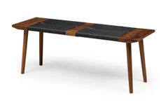 Banco largo Corda (negro) by Newel Modern