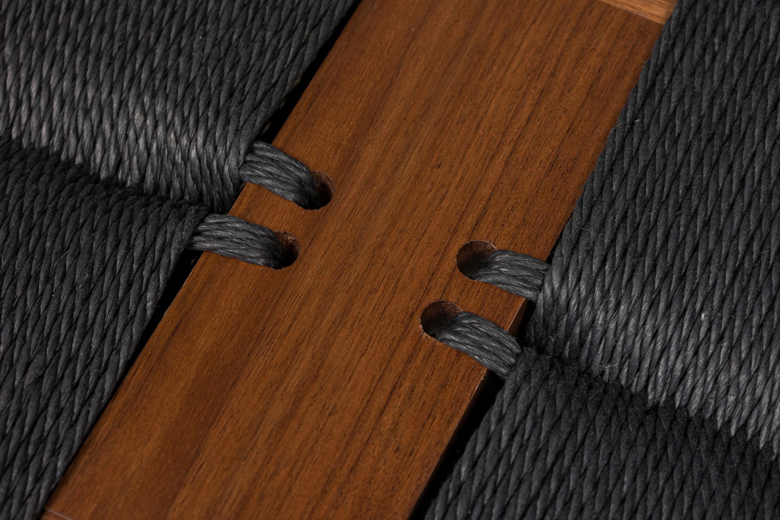 Papercord Corda Long Bench (Black) by Newel Modern