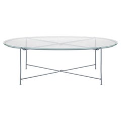 Corda Plumbeo Oval Glass Top Outdoor Dining Table by Zanellato&Bortotto