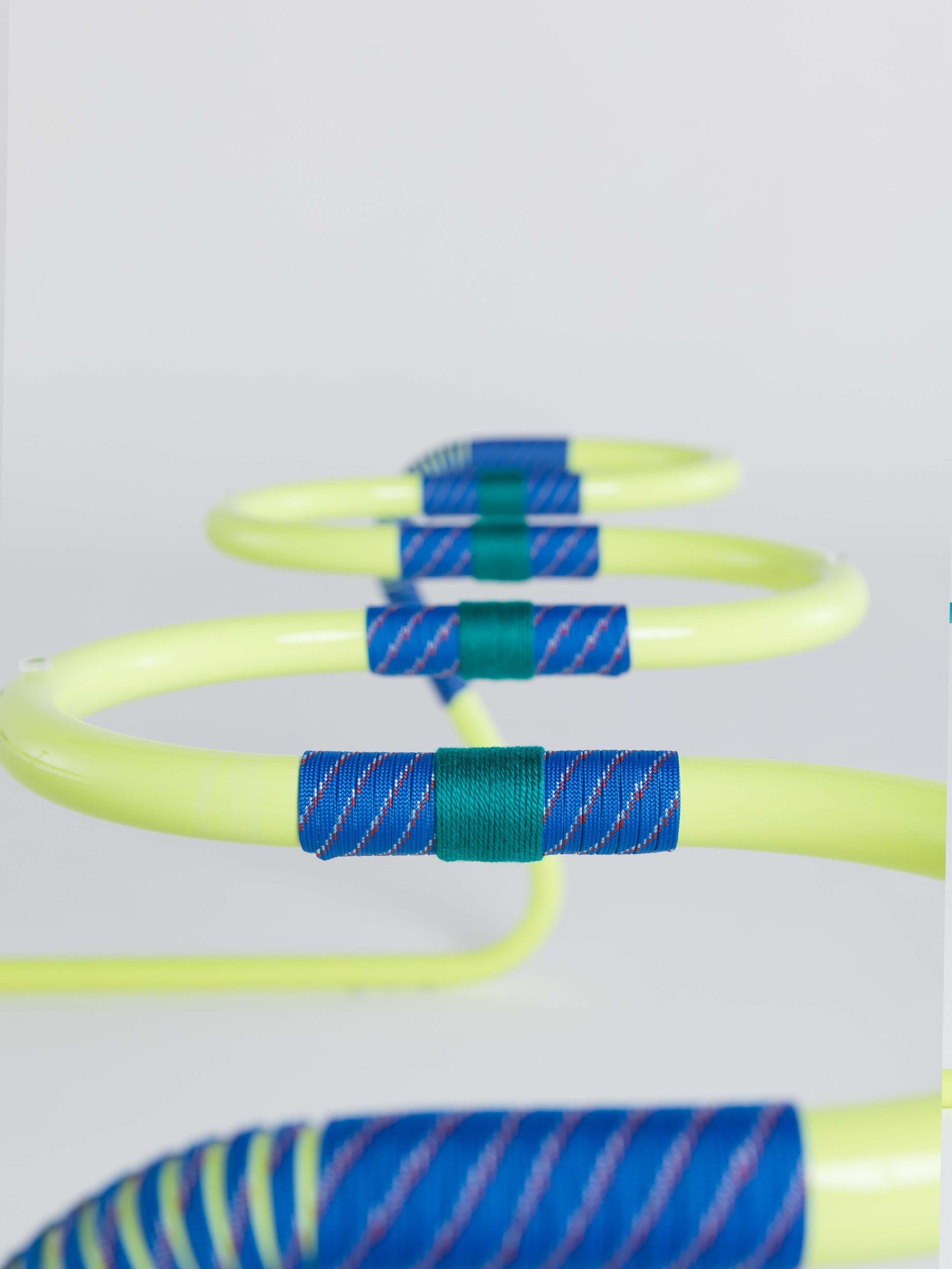 Modern Cordage Multicolored Sculptural & Functional Coffee Table by Laura Casañas Maya For Sale