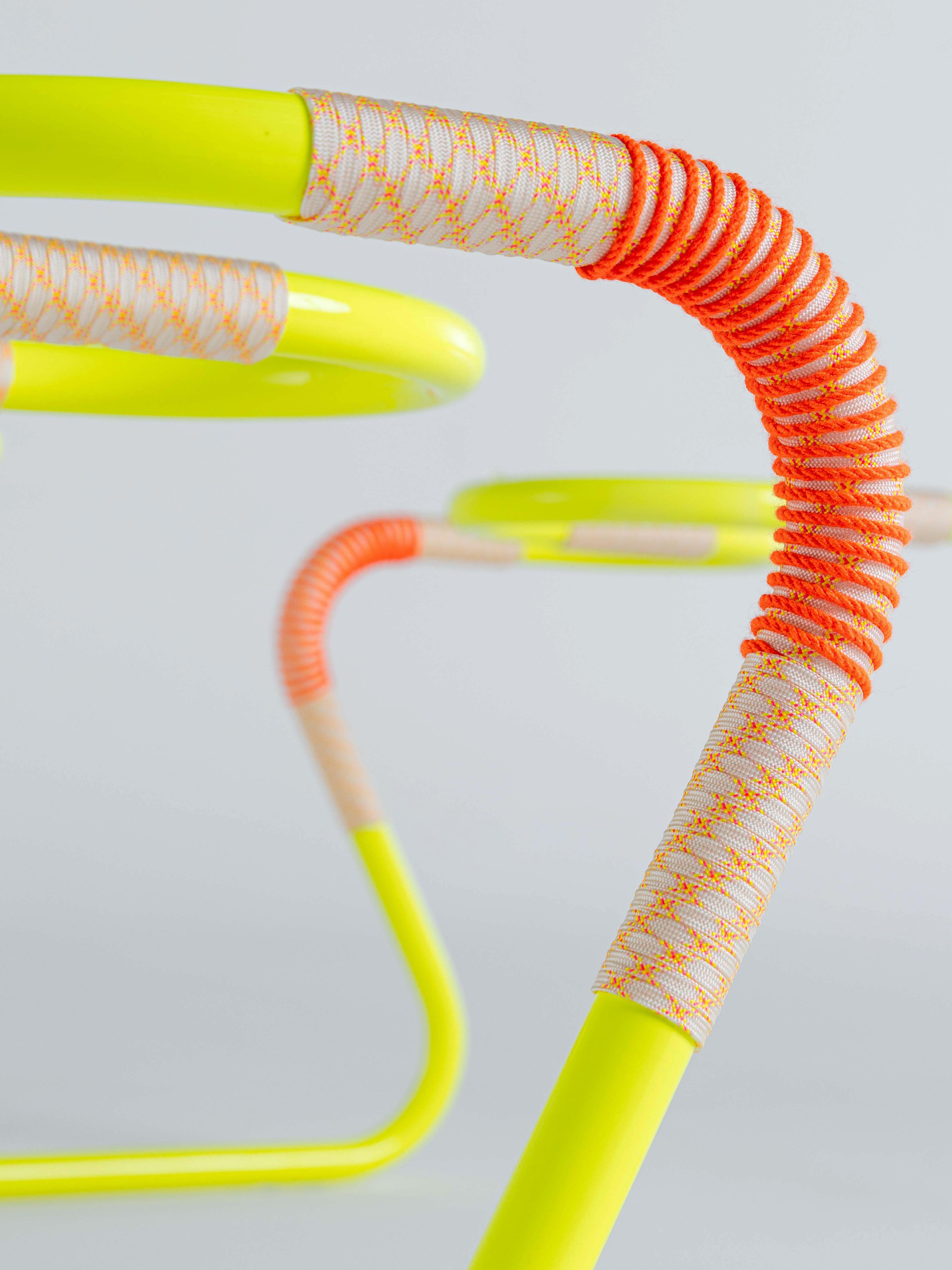 American Cordage Multicolored Sculptural & Functional Coffee Table by Laura Casañas Maya For Sale
