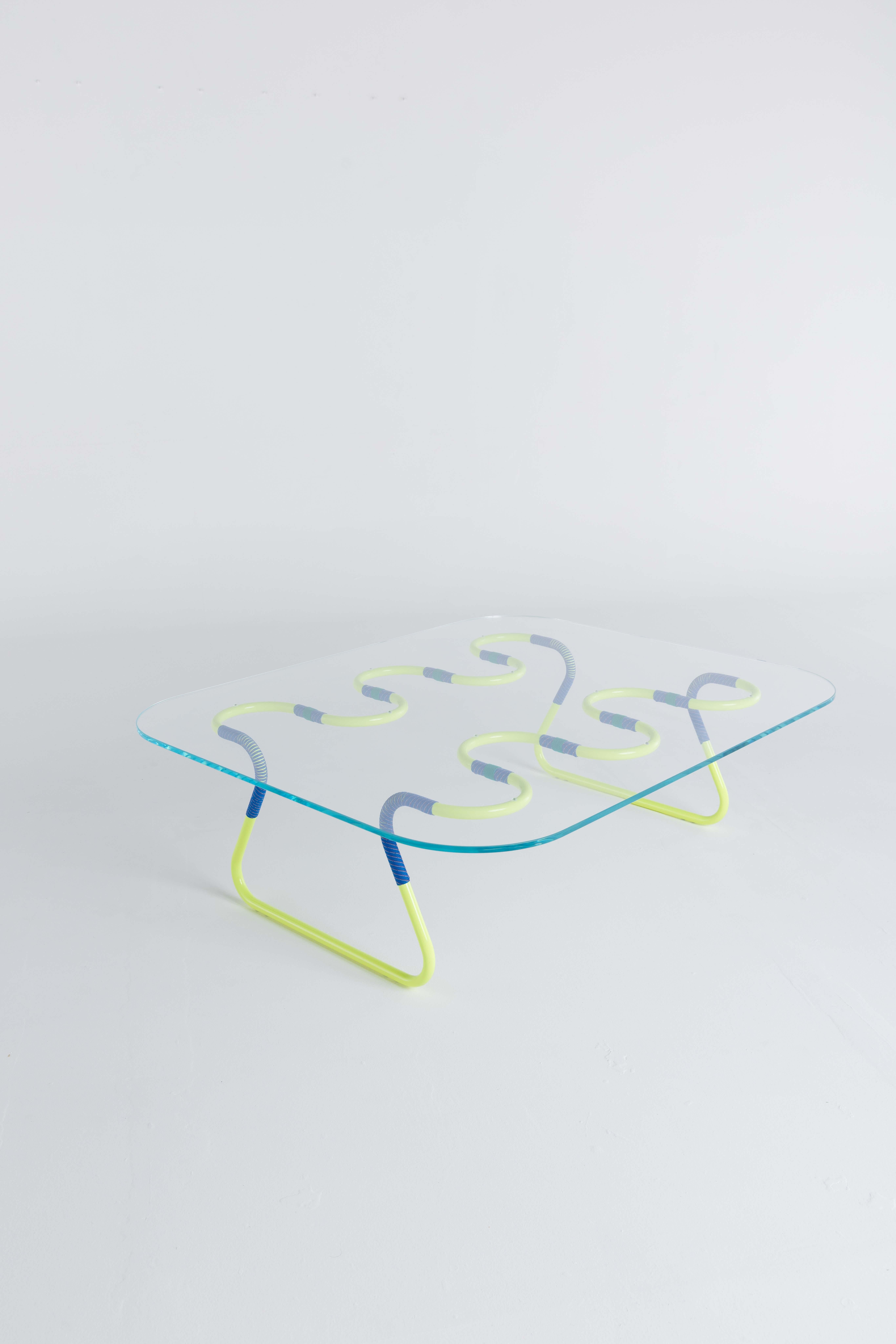 Cordage Multicolored Sculptural & Functional Coffee Table by Laura Casañas Maya In New Condition For Sale In New York, NY
