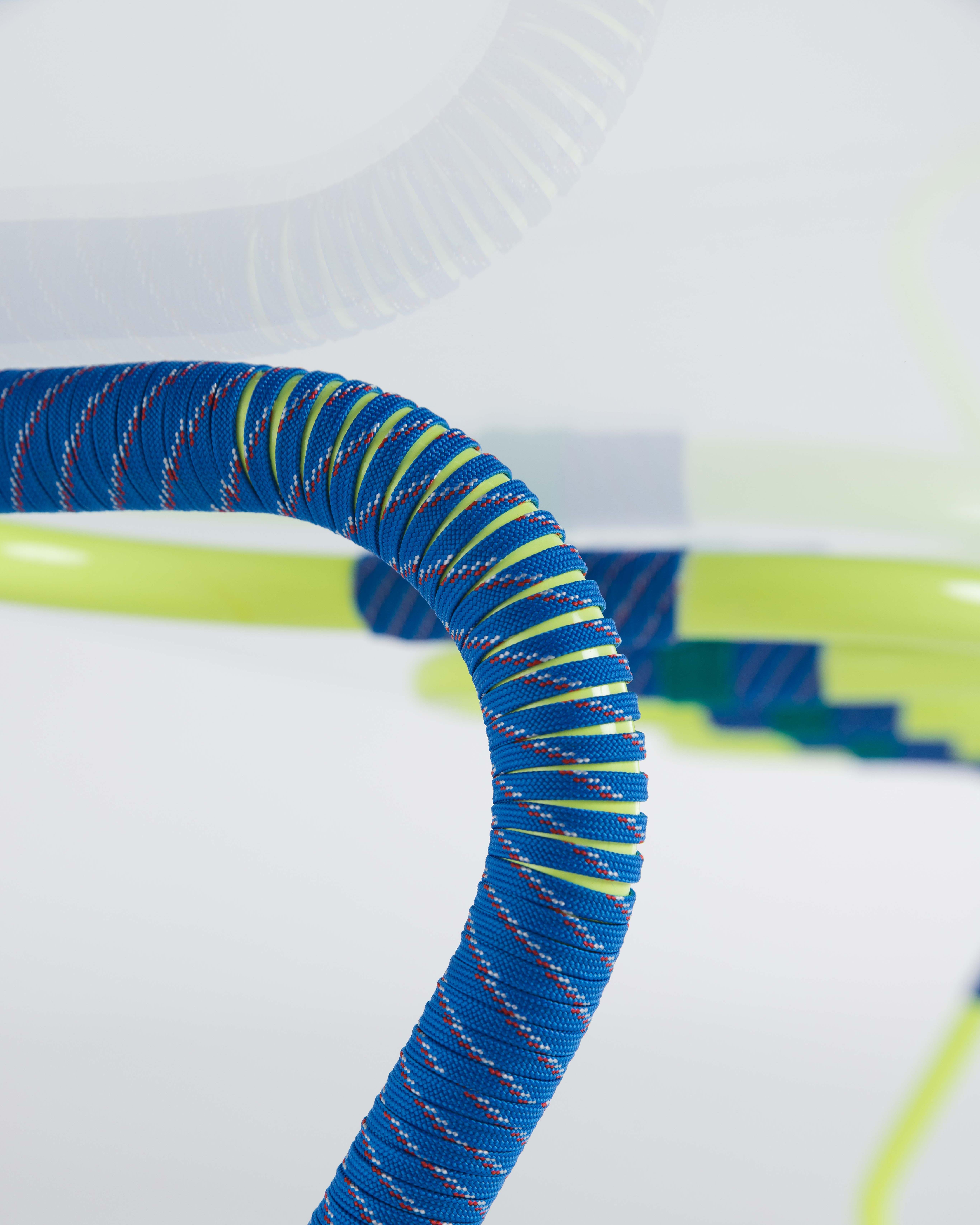 Steel Cordage Multicolored Sculptural & Functional Coffee Table by Laura Casañas Maya For Sale