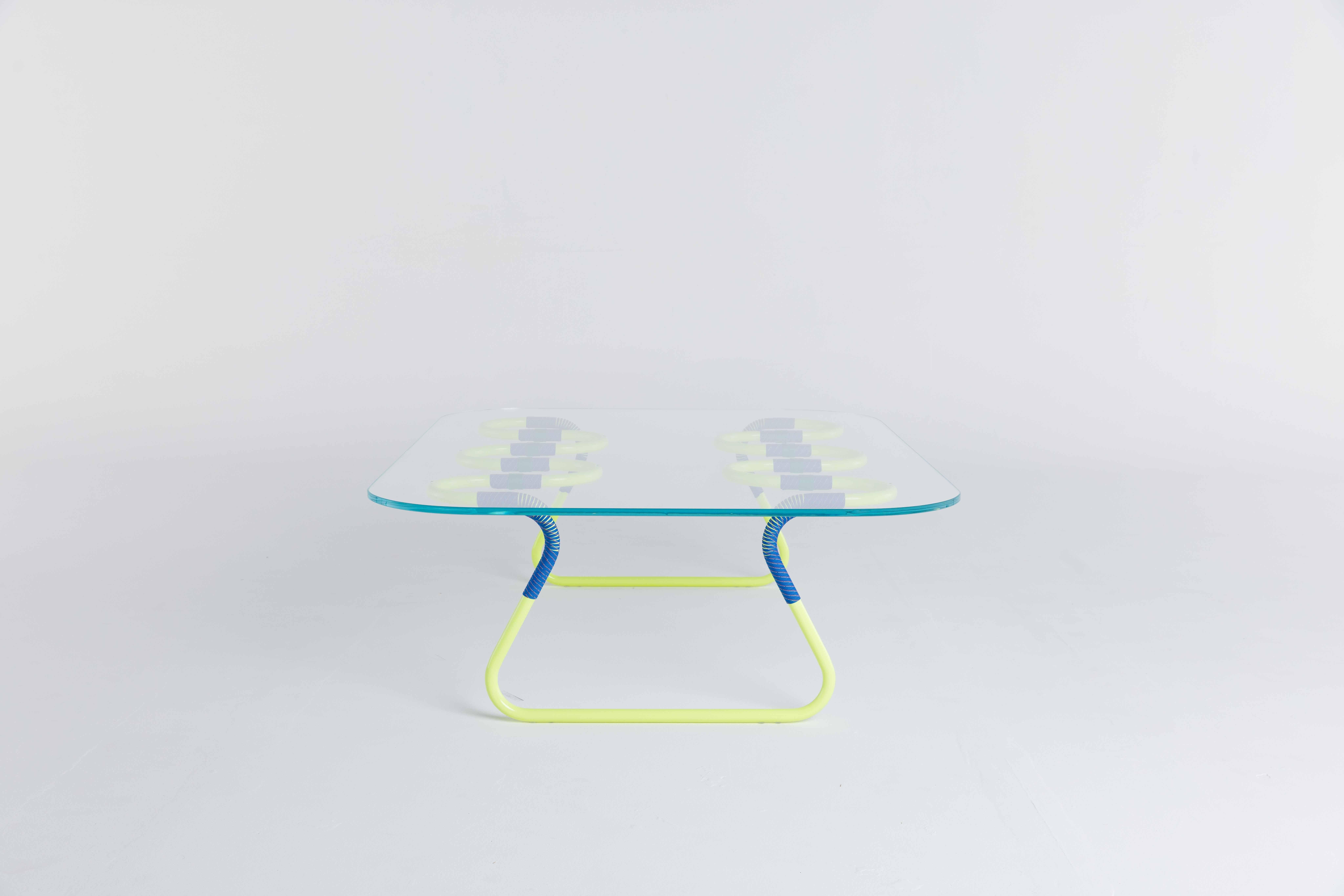 Cordage Multicolored Sculptural & Functional Coffee Table by Laura Casañas Maya For Sale 2