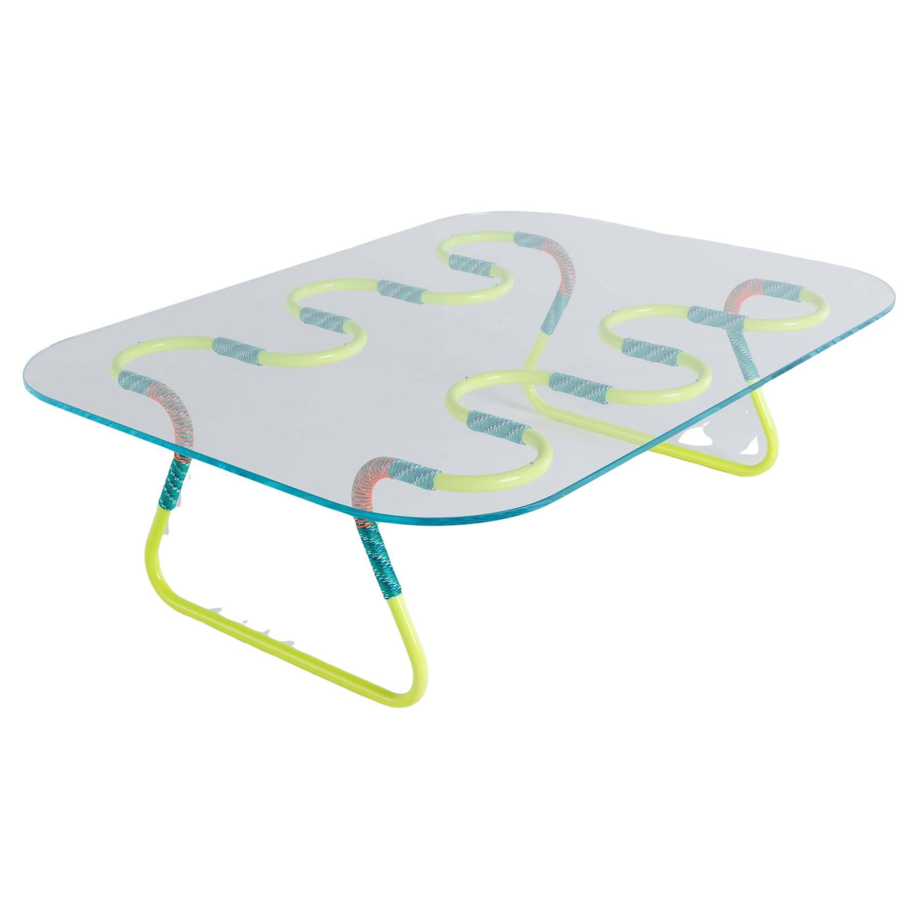 Cordage Multicolored Sculptural & Functional Coffee Table by Laura Casañas Maya