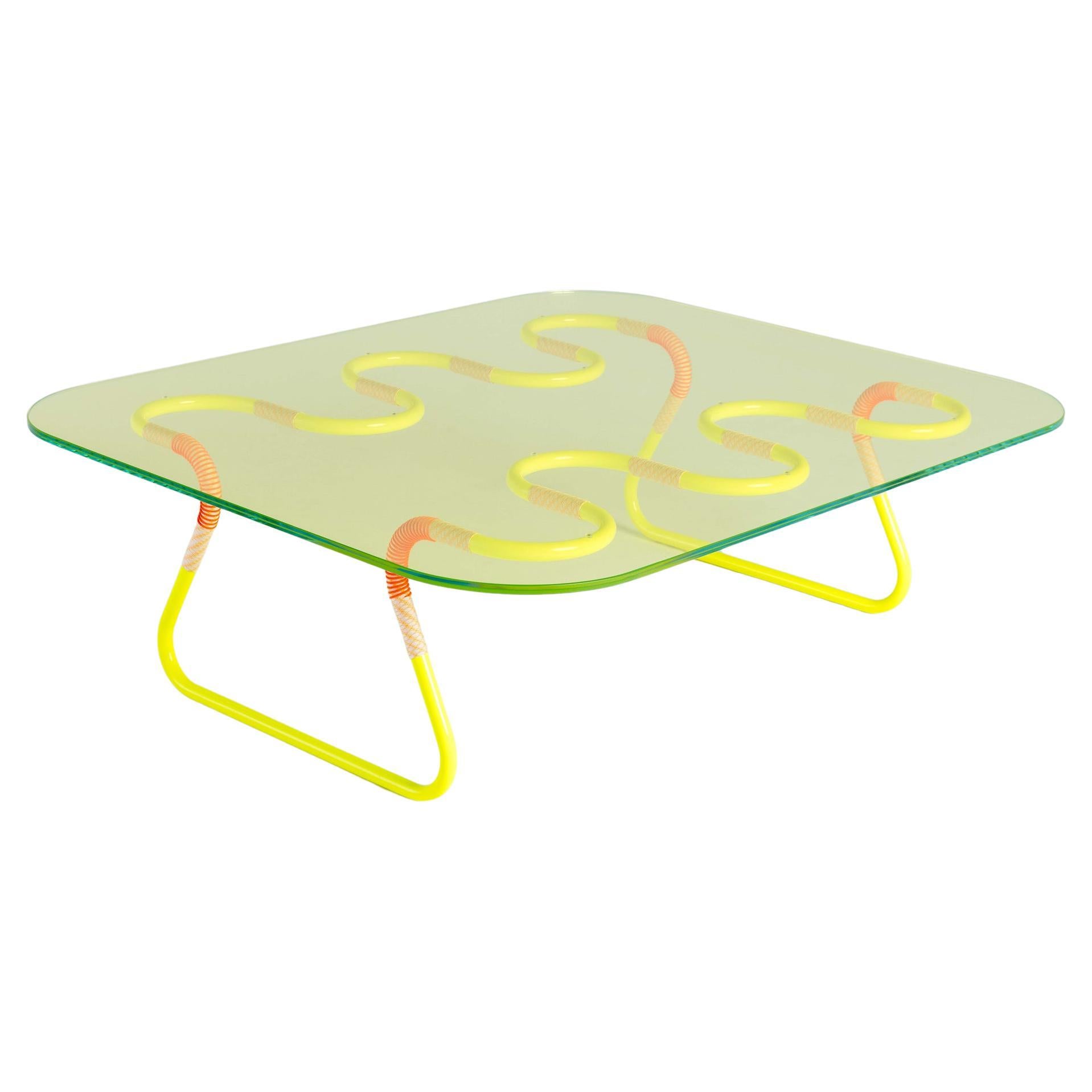 Cordage Multicolored Sculptural & Functional Coffee Table by Laura Casañas Maya