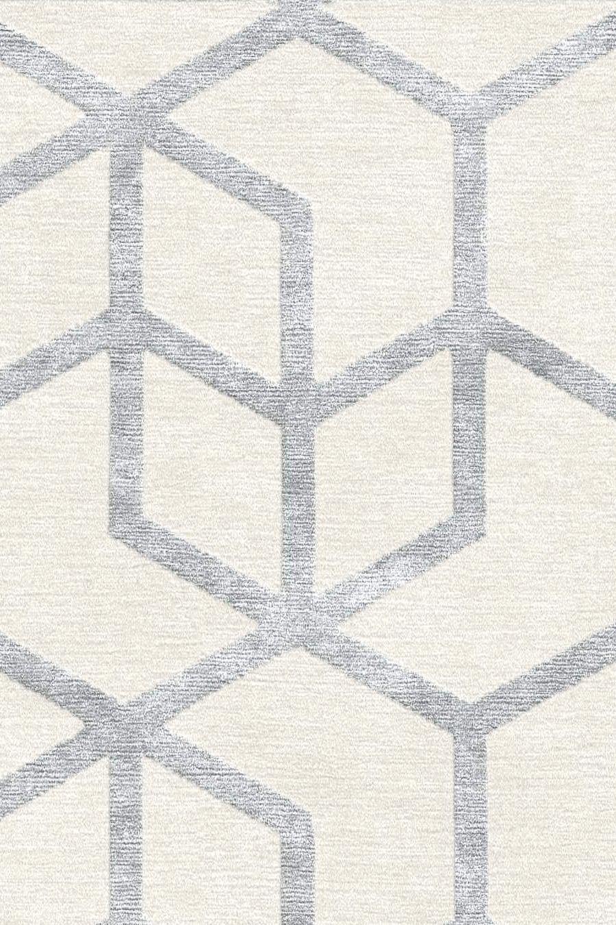 Nepalese Geometric pattern Beige grey light Rug living room - Cordelia For Sale