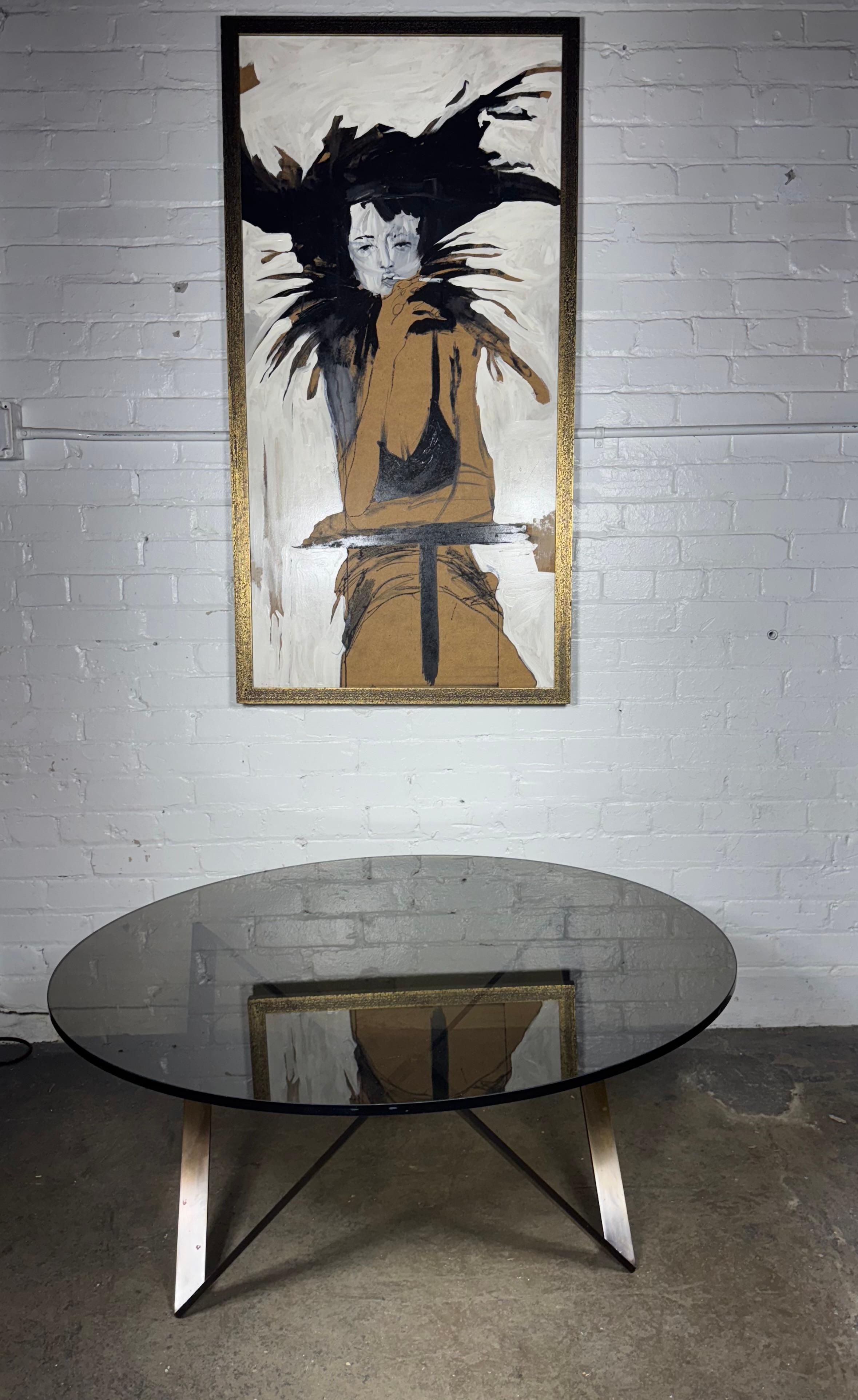 Mid-Century moderno Cordell Cordaro Pittura astratta modernista 
