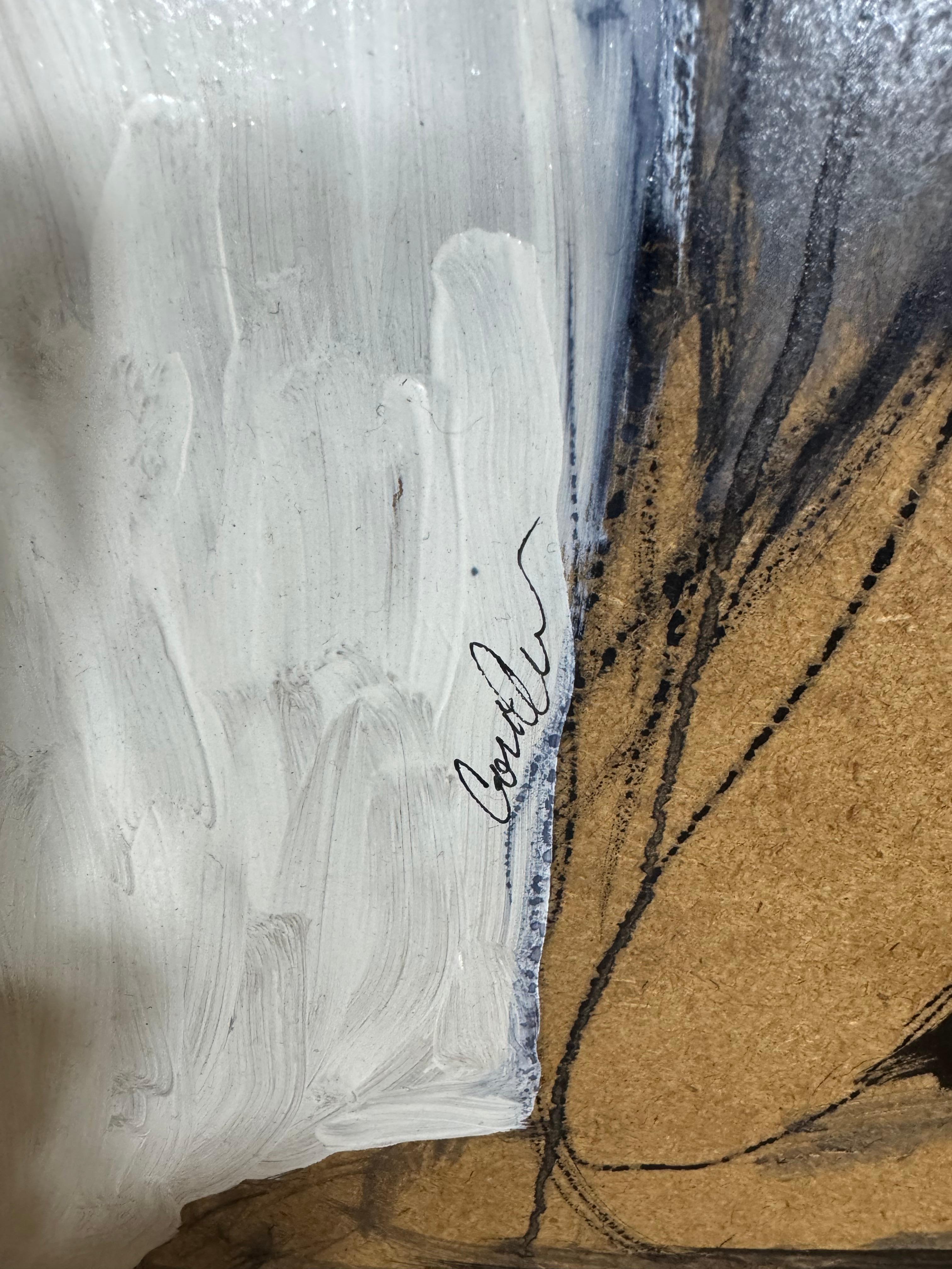Fine XX secolo Cordell Cordaro Pittura astratta modernista 