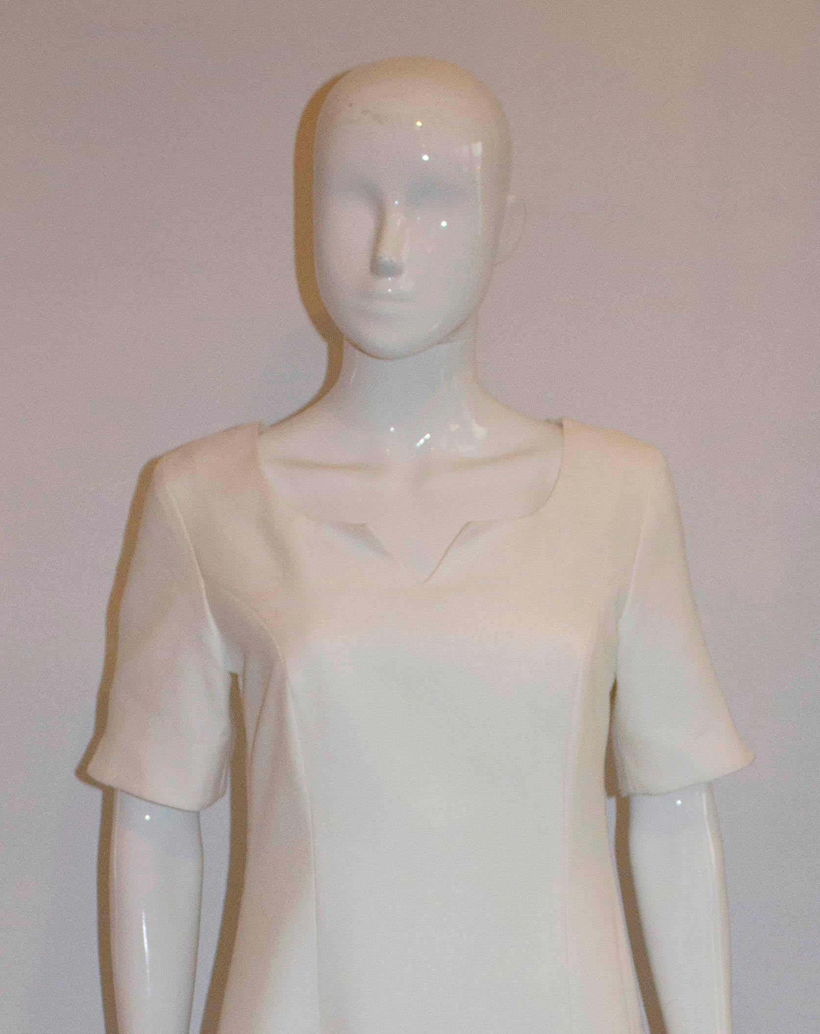 Gray Cordings White Dress For Sale