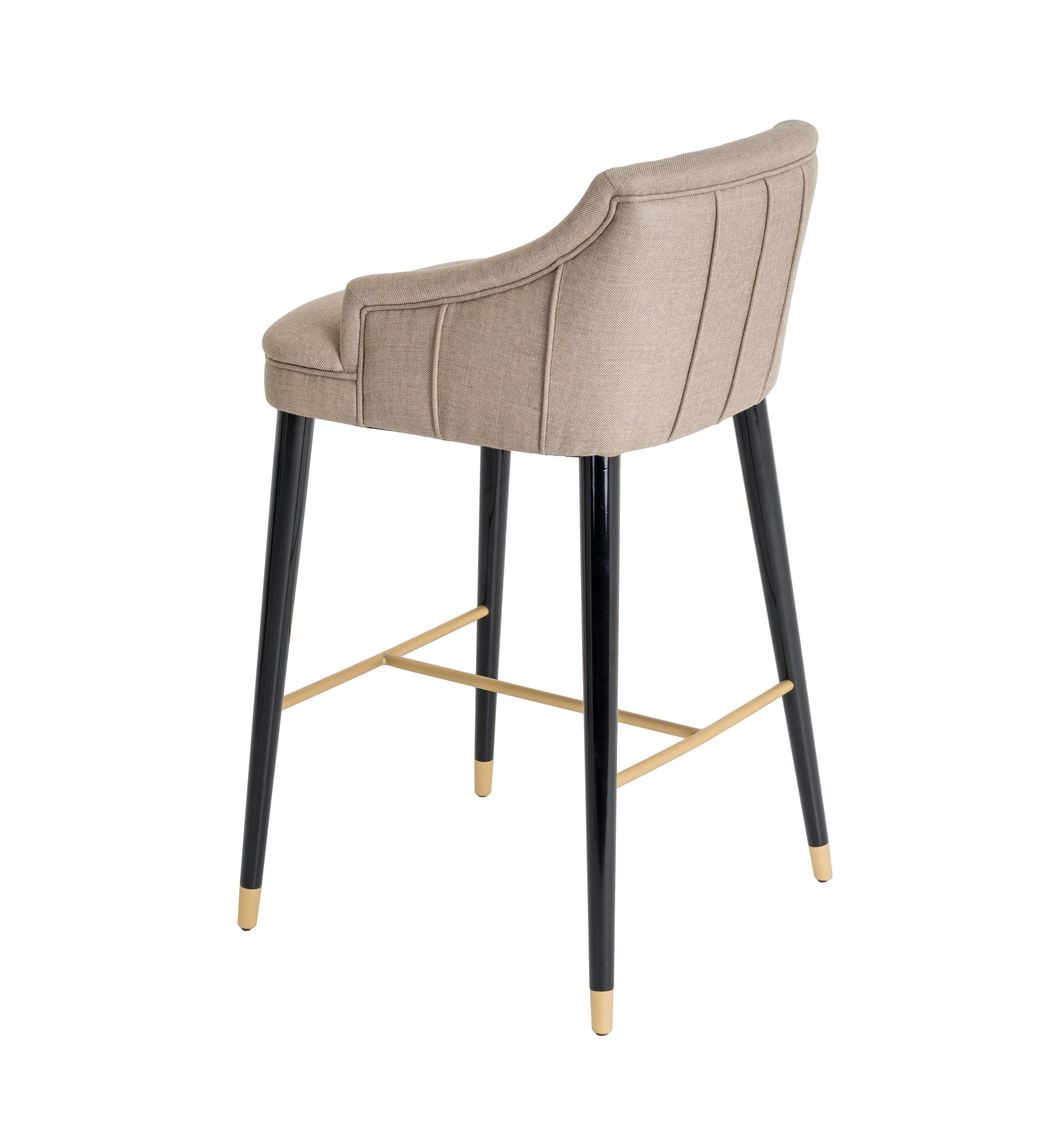 bar stools with brass legs