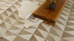 Honey/Ivory Patchwork Cowhide Rug