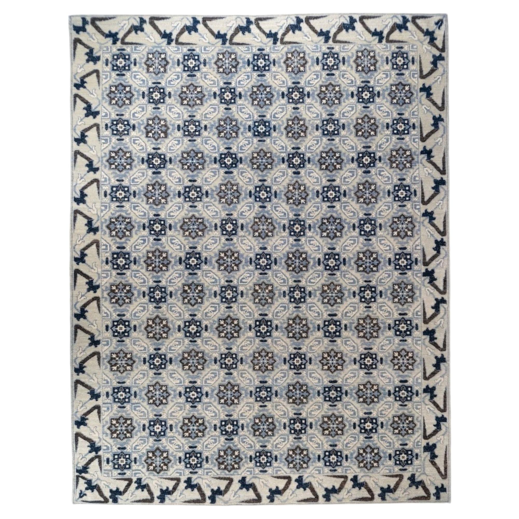 Cordoba Transitional Hand-Knotted Wool Rug – 9'4" x 11'10"