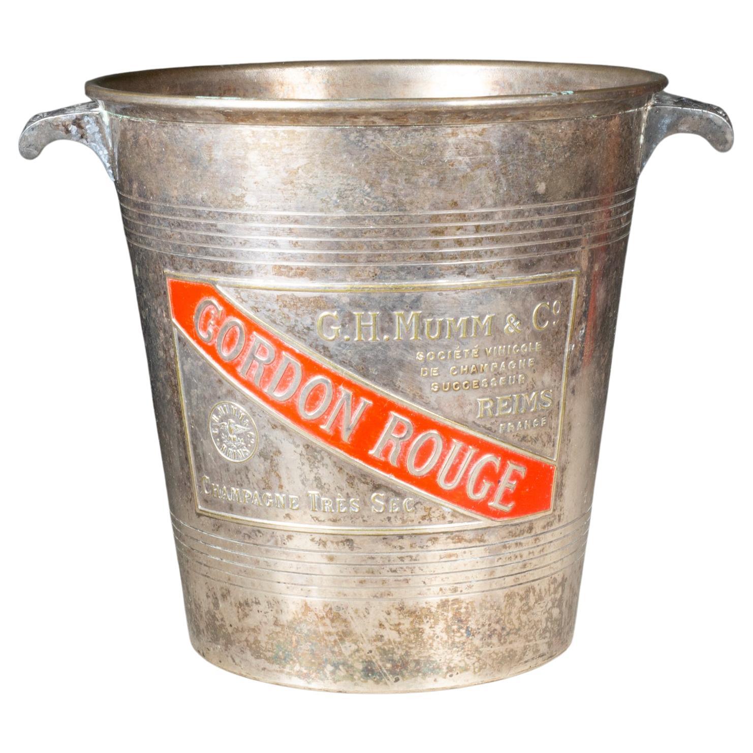 Cordon Rouge French Mumm Champagne Bucket c.1945-1960