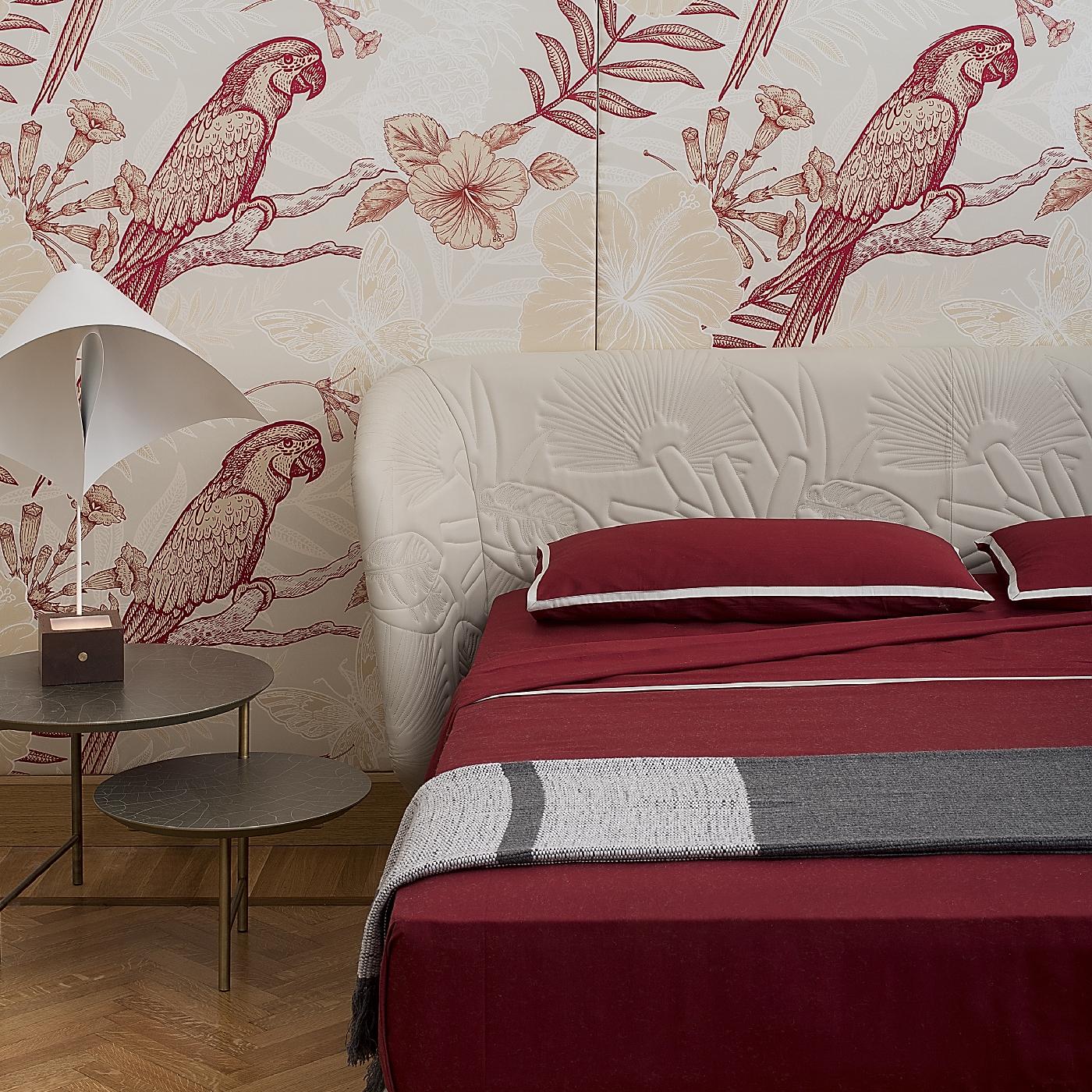 Italian Cordonetto Red Bed Set by Midsummer Milano