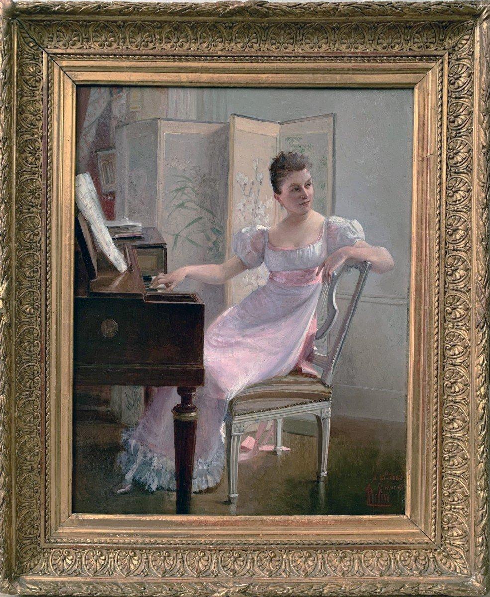 Mahagoni Figurative Gemälde